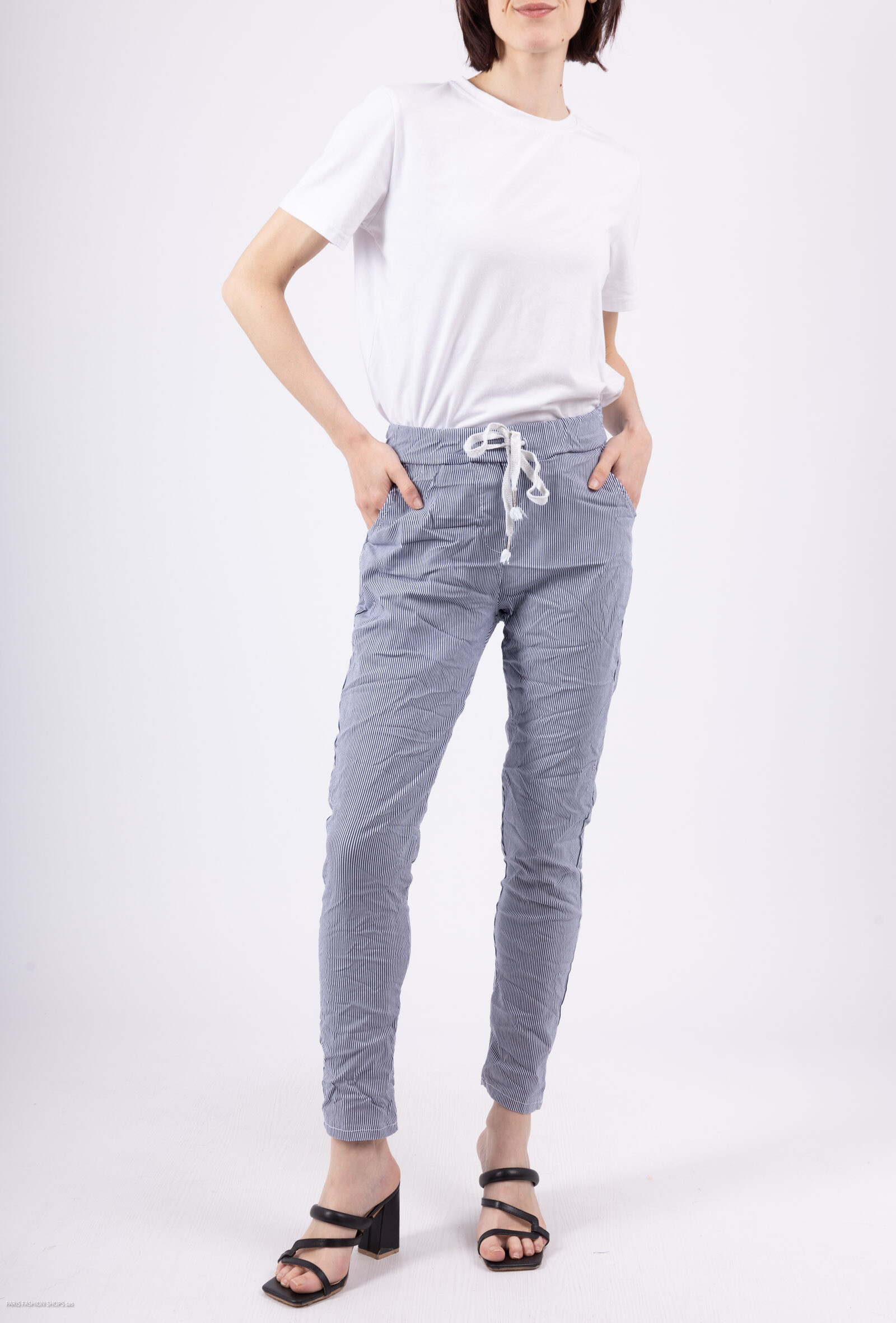 Wholesaler Chana Mod - Scratch printed pants with 2 pockets at the front