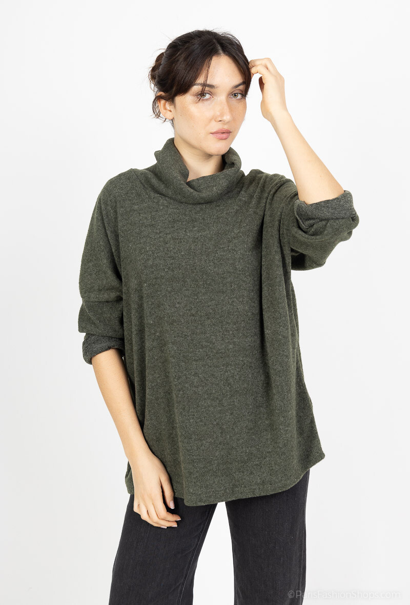 Wholesaler Chana Mod - Plain turtleneck sweater