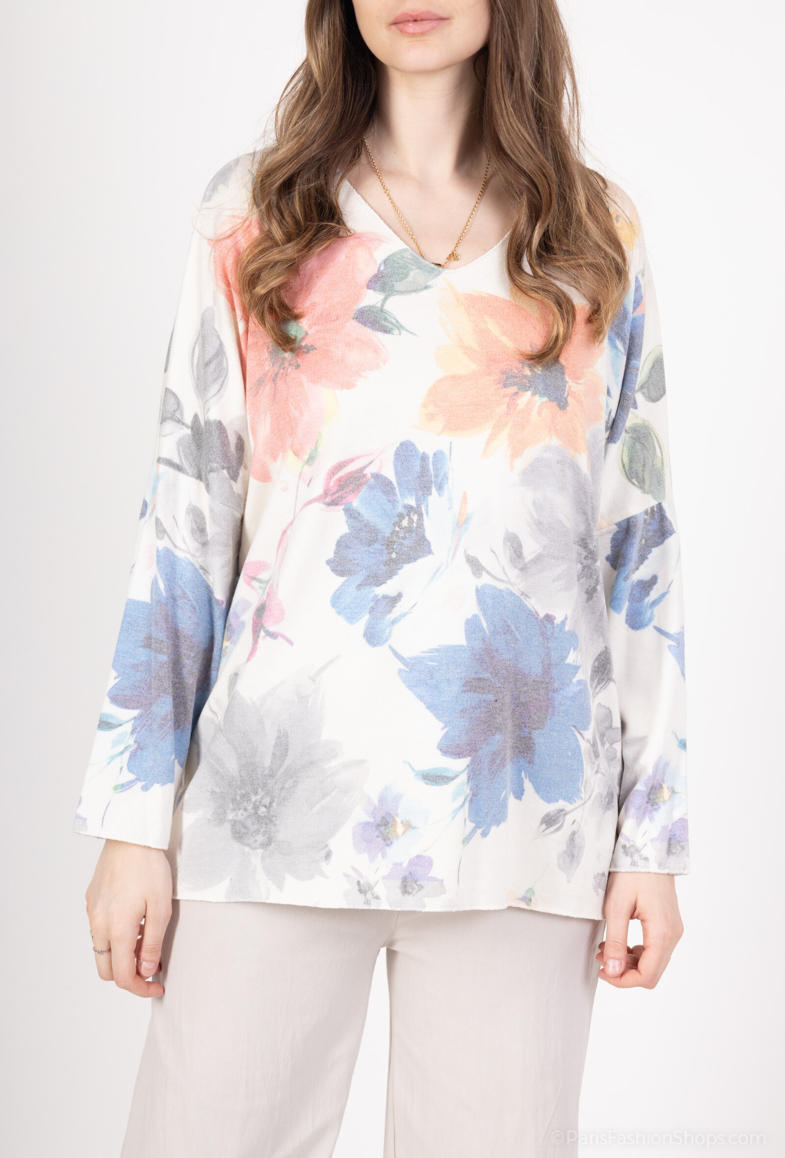 Wholesaler Chana Mod - Impressionist print sweater