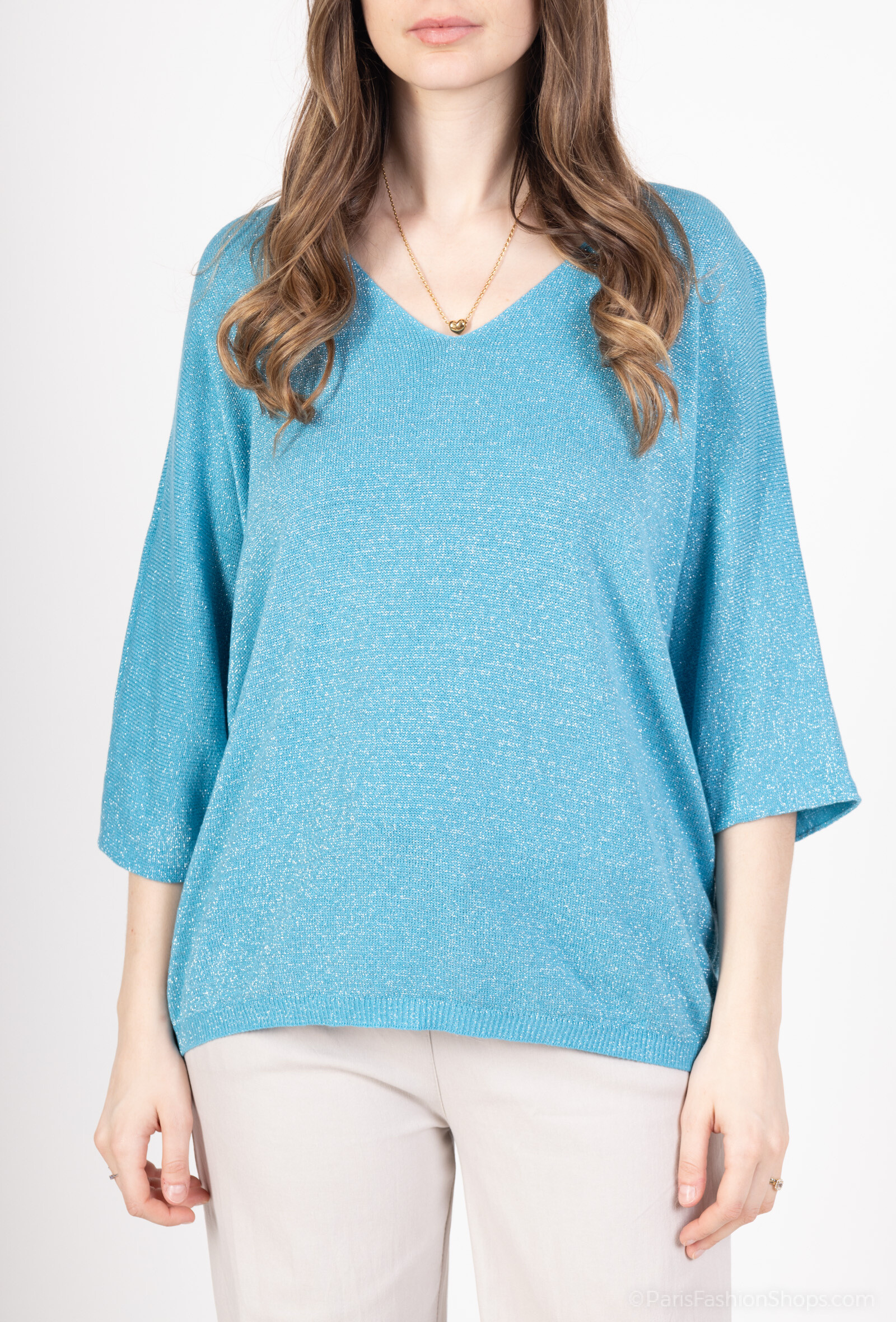 Wholesaler Chana Mod - Sequined printed sweater