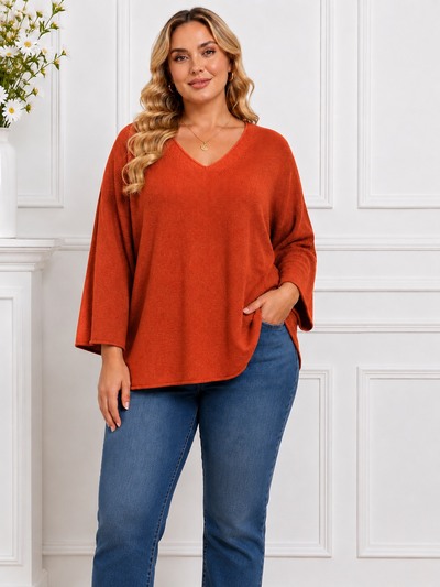 Grossista Chana Mod - MAGLIONE TINTA UNITA LUNGHEZZA 66 CIRCONFERENZA PETTO 70CM Grossista Chana Mod - MAGLIONE TINTA UNITA LUNGHEZZA 66 CIRCONFERENZA PETTO 70CM