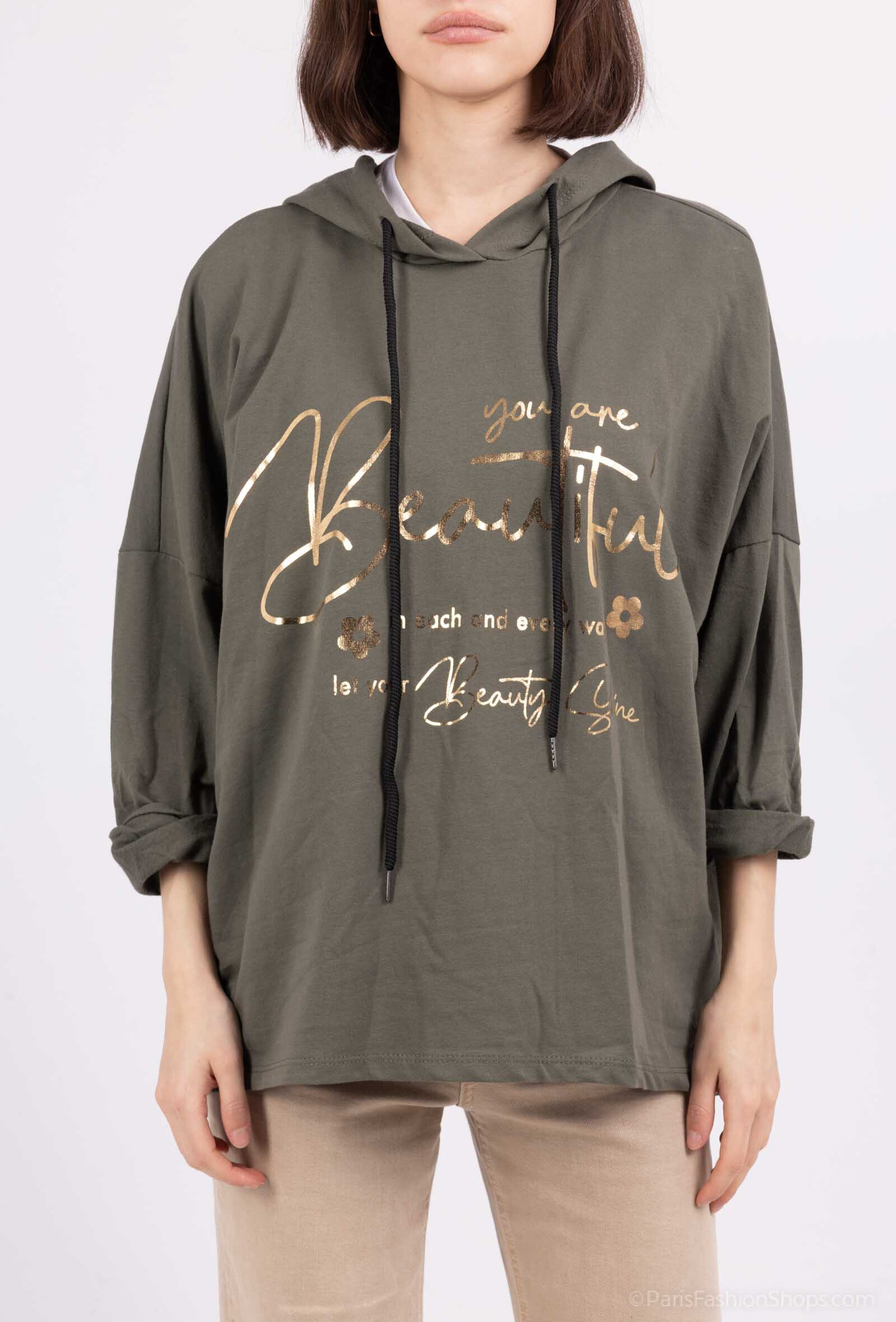 Wholesaler Chana Mod - Printed sweatshirt with patterned pattern