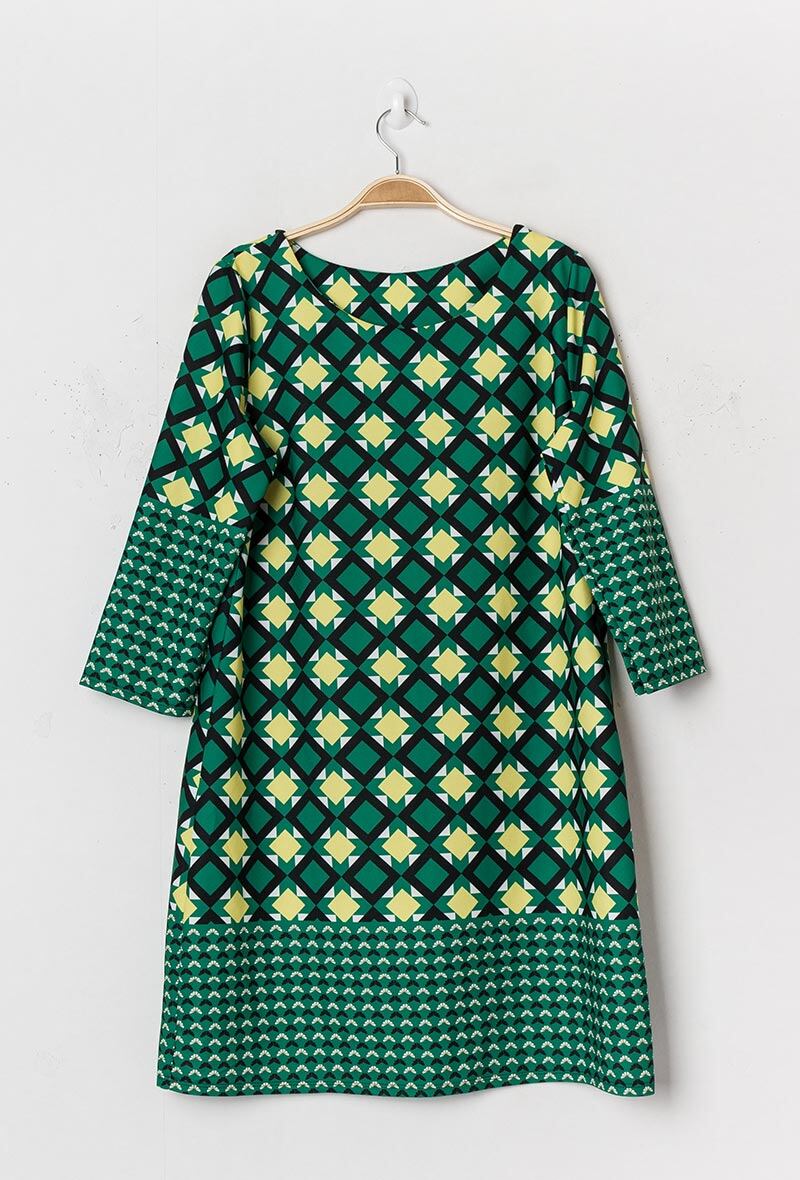 Großhändler Chana Mod - Kleid mit Muster