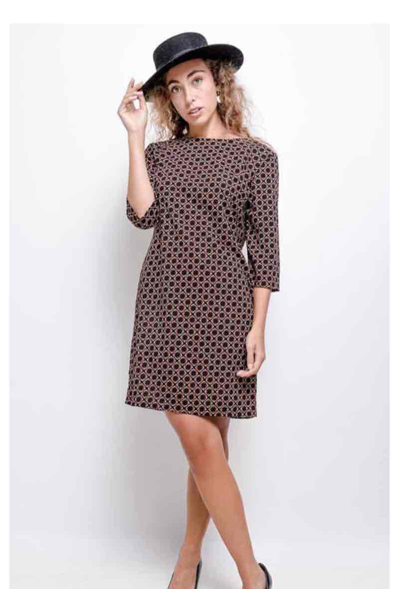 Grossiste Chana Mod - Robe à imprimé géométrique