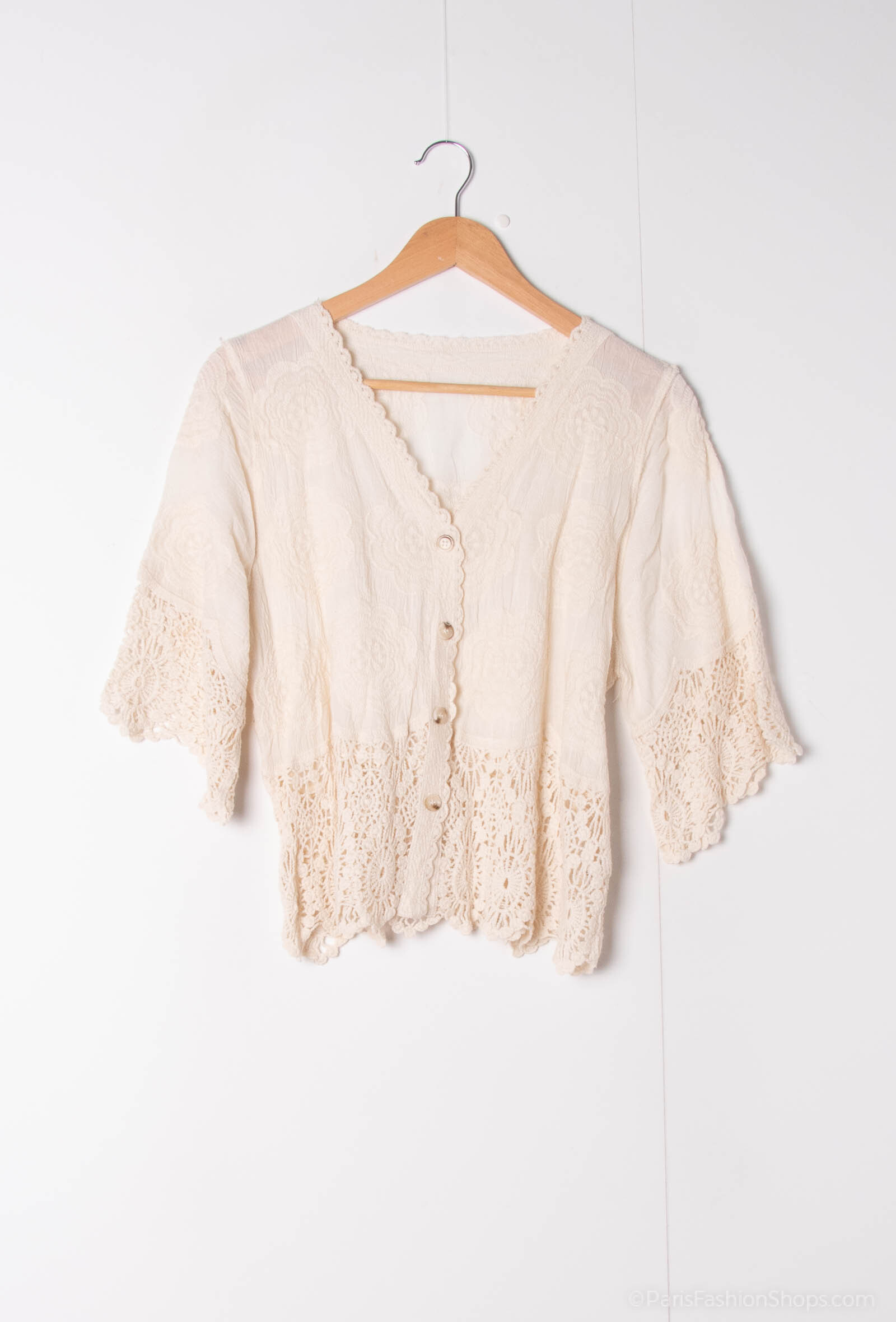 Großhändler Chana Mod - Blume bedruckte Spitzenjacke