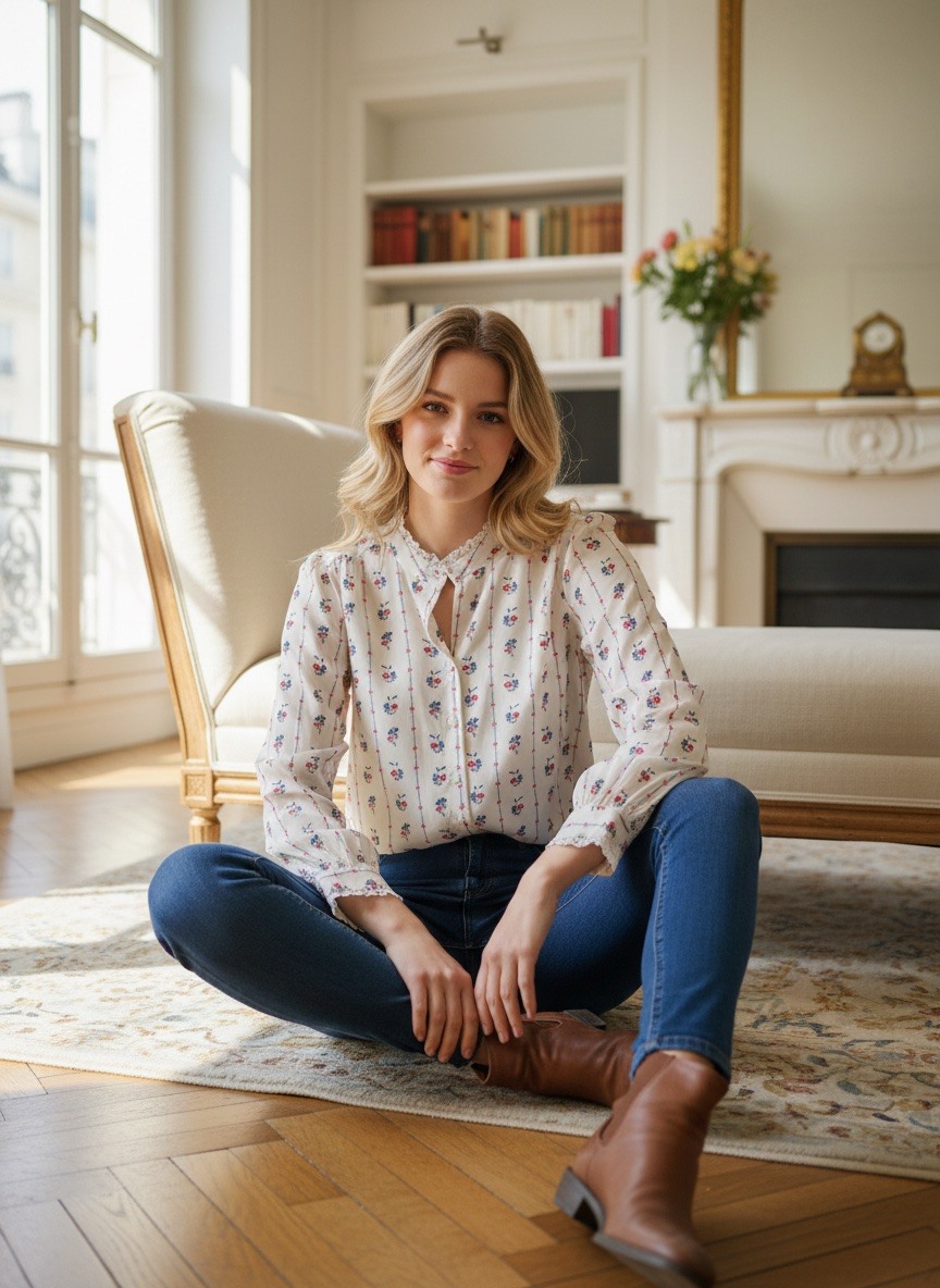 Grossiste Charlior - Blouse imprimée