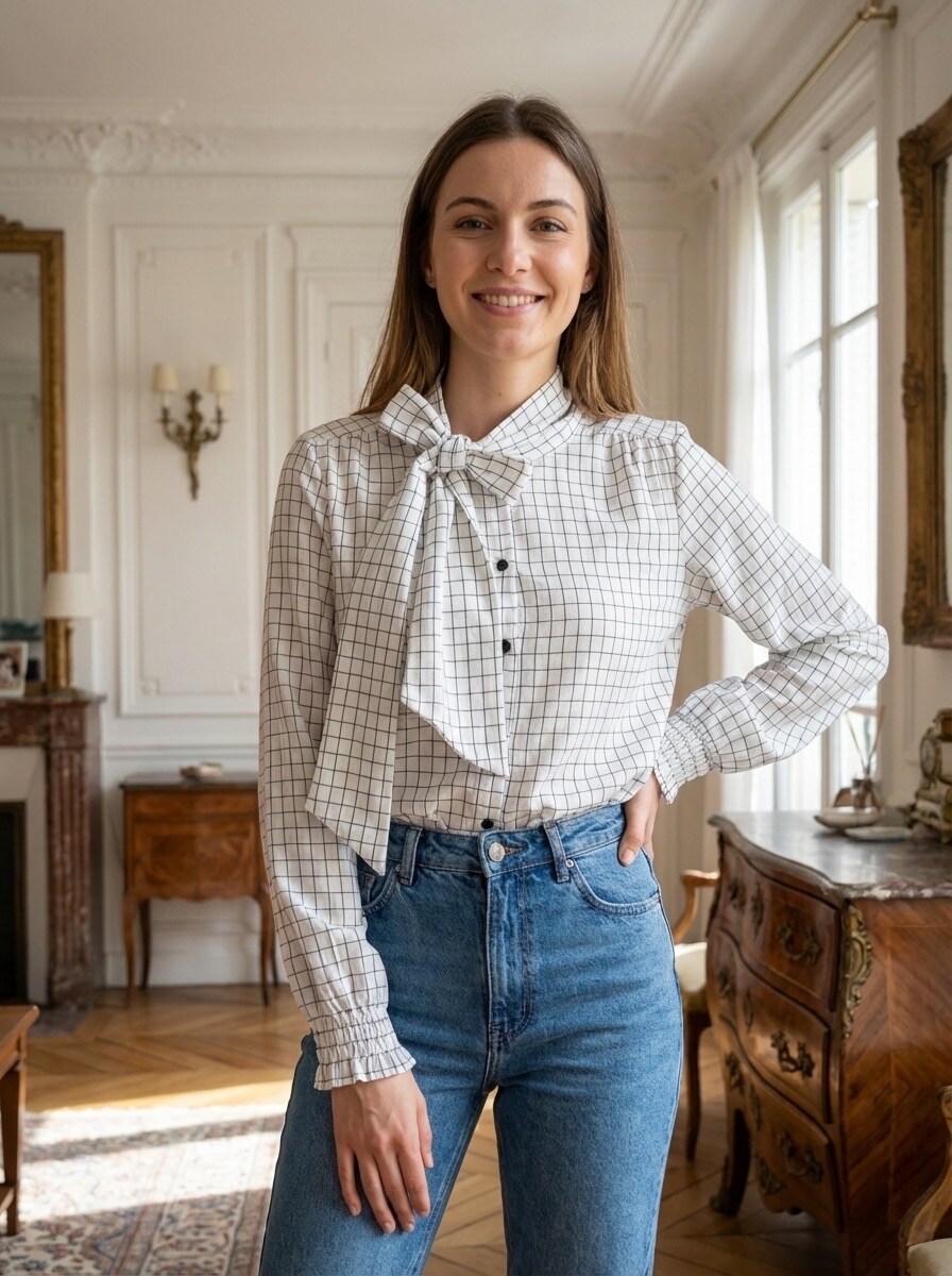 Grossiste Charlior - Blouse à noeud