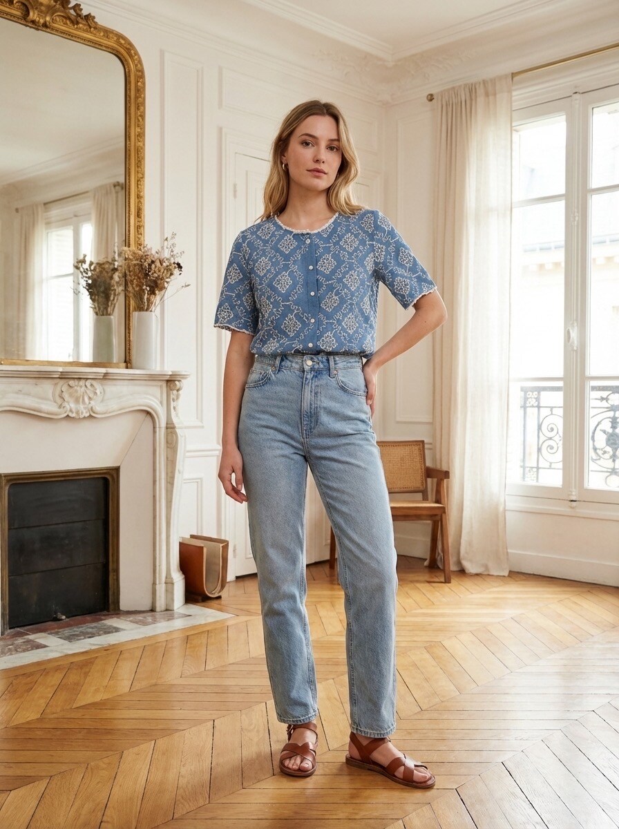 Grossiste Charlior - Blouse brodée
