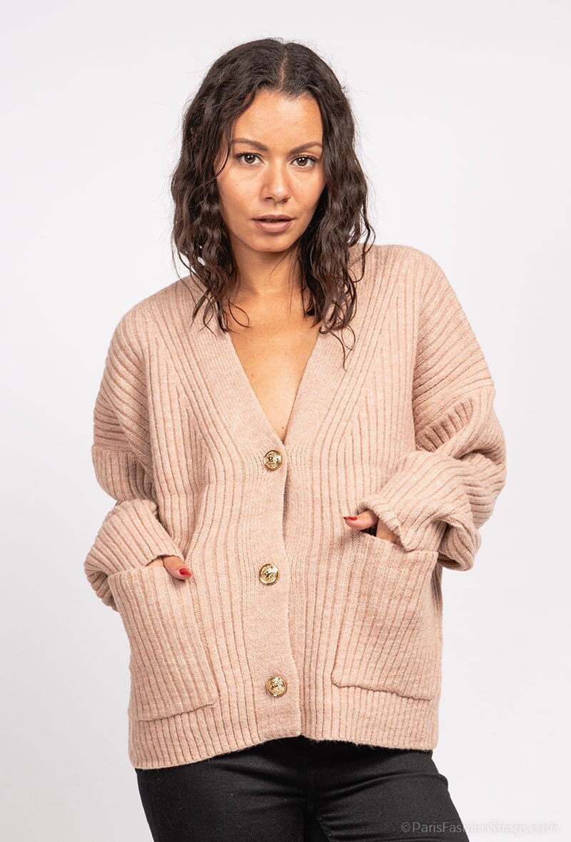 Wholesaler Charlior - Cardigan with fancy buttons