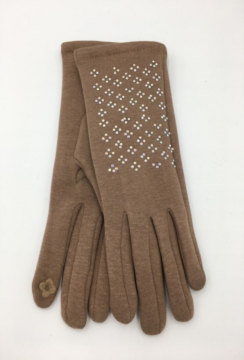 Grossiste Charmant - Gants tactiles strass