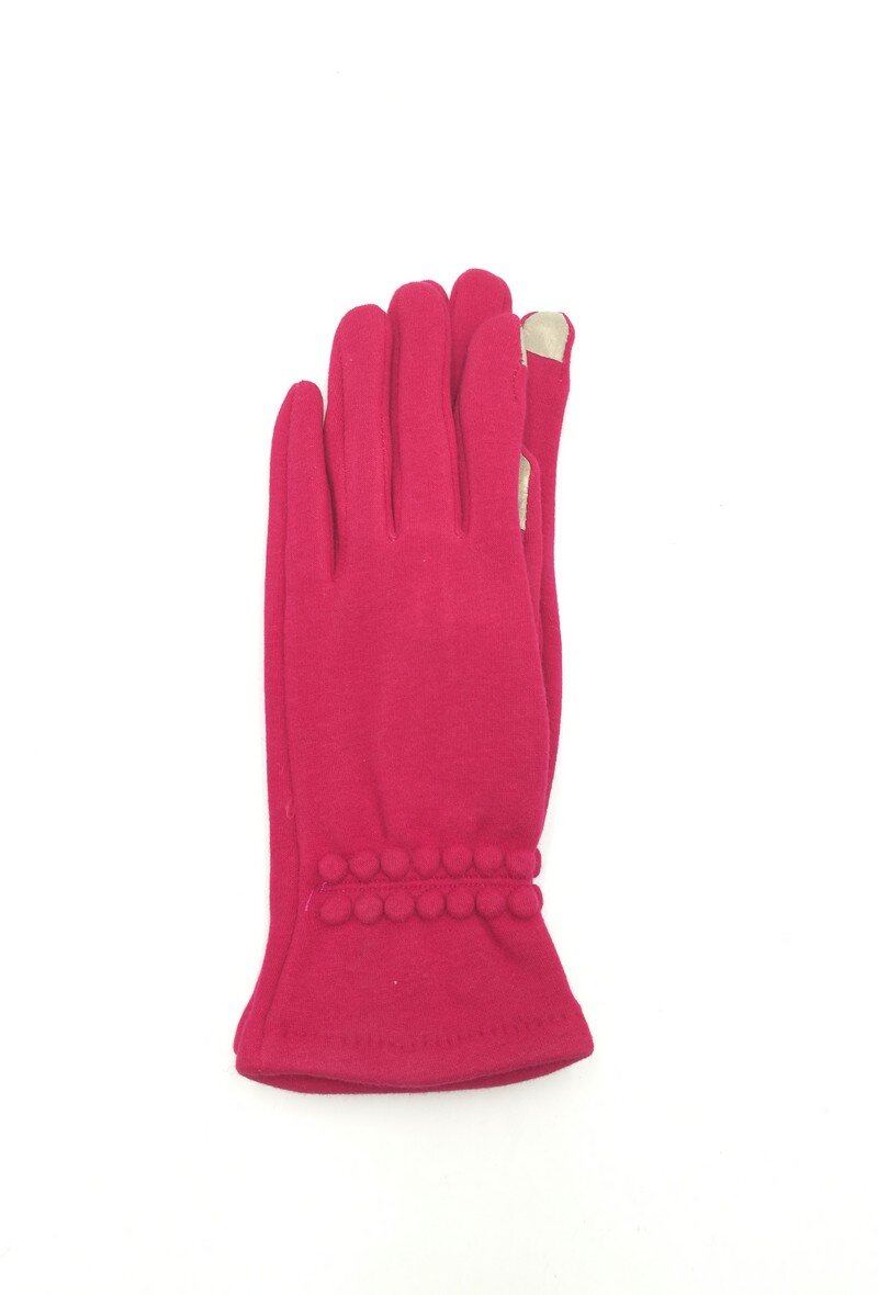 Grossiste Charmant - Gants unis tactiles boutons