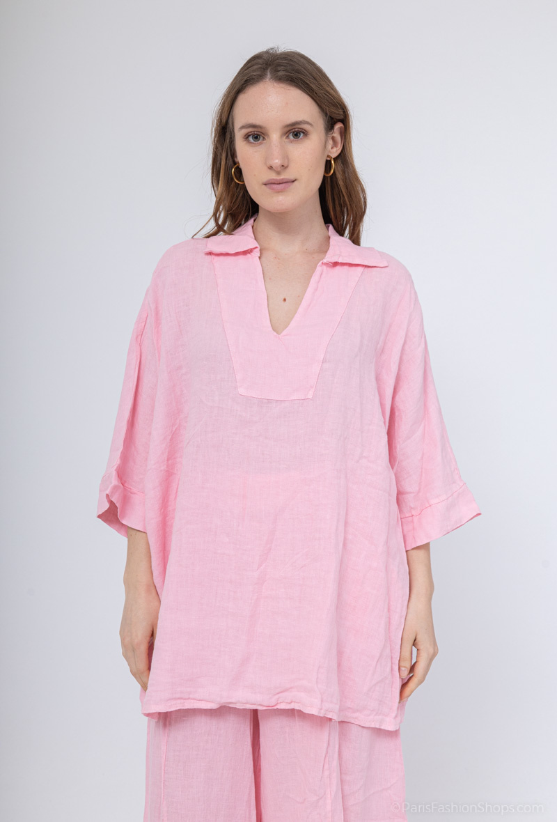 Wholesaler Charmante - Linen blouse (made in Italy)