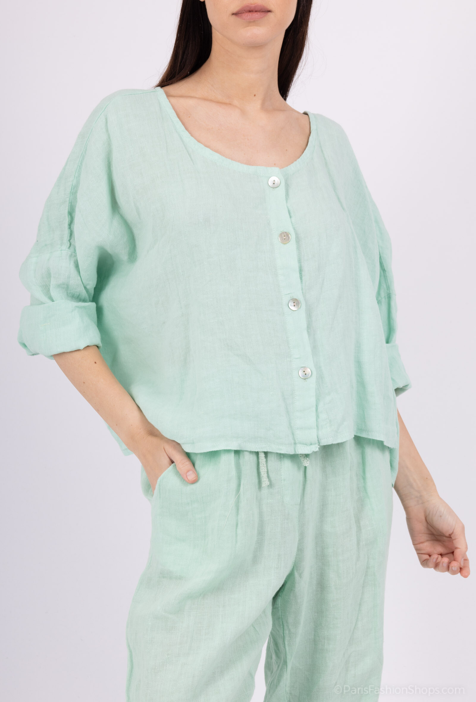 Wholesaler Charmante - Linen blouse (made in Italy)