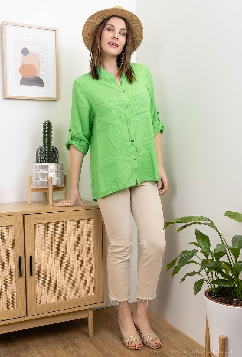 Wholesaler Charmante - Linen shirt (made in Italy)