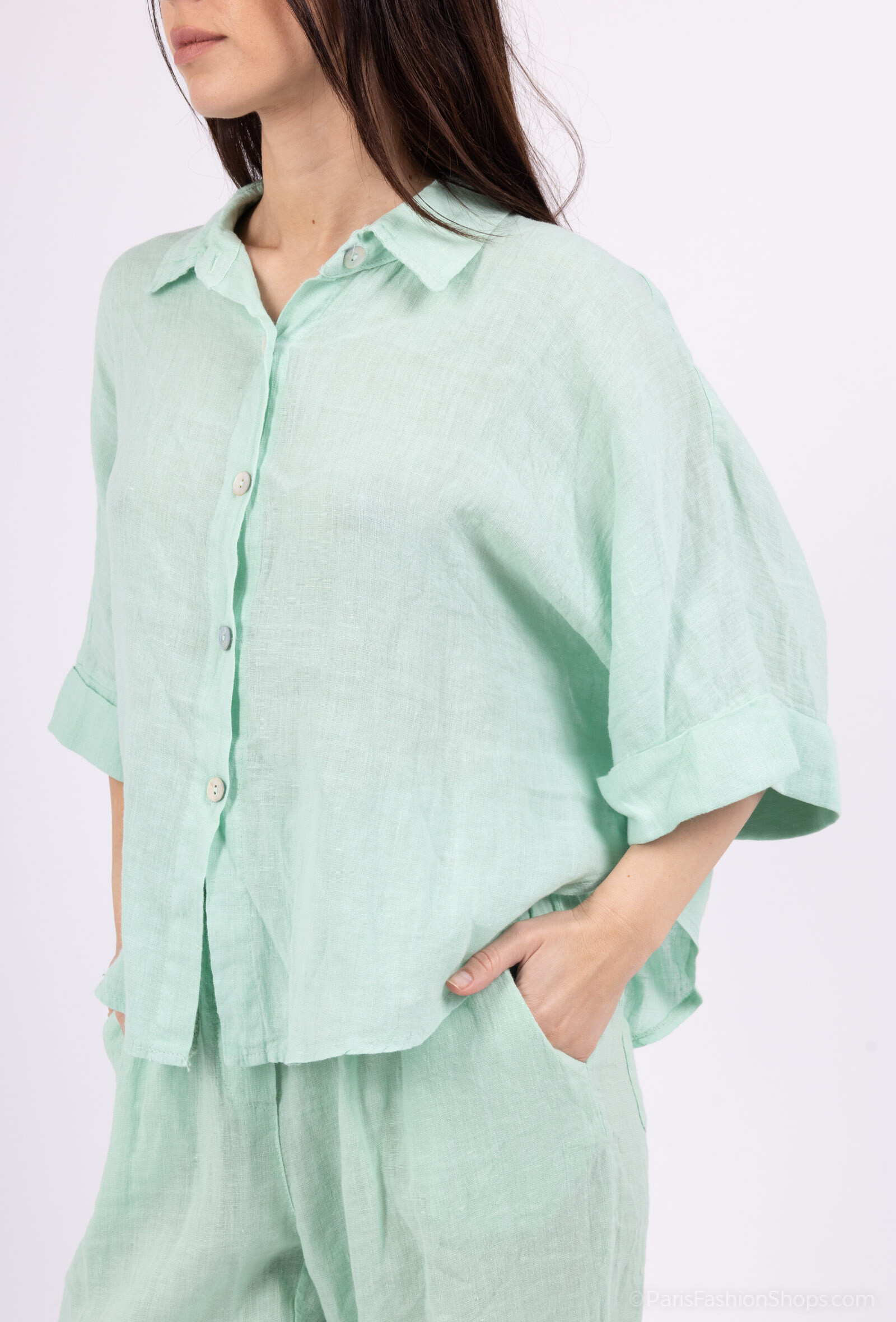 Wholesaler Charmante - Linen shirt (made in Italy)
