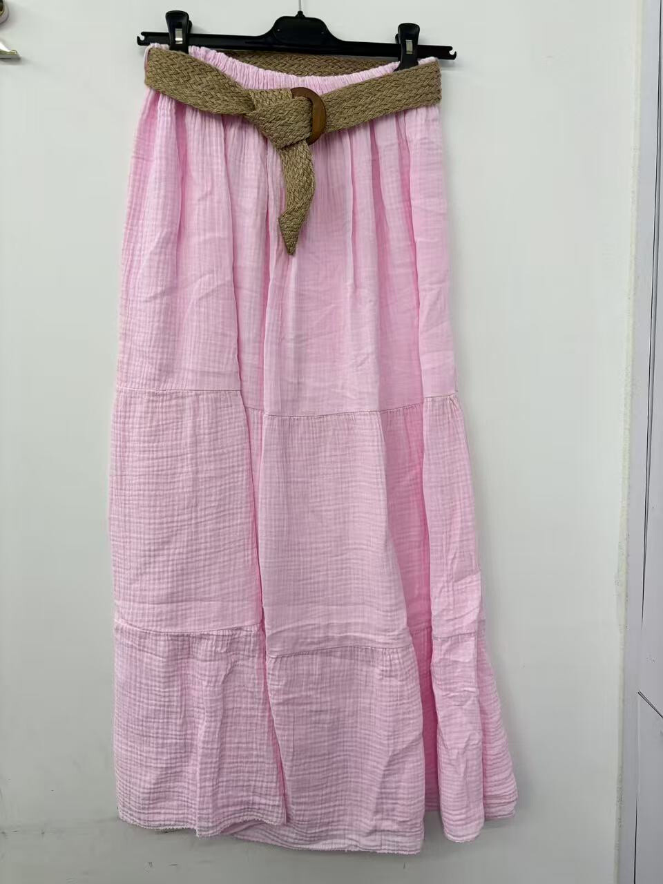 Wholesaler Charmante - Long cotton gauze skirt (made in Italy)