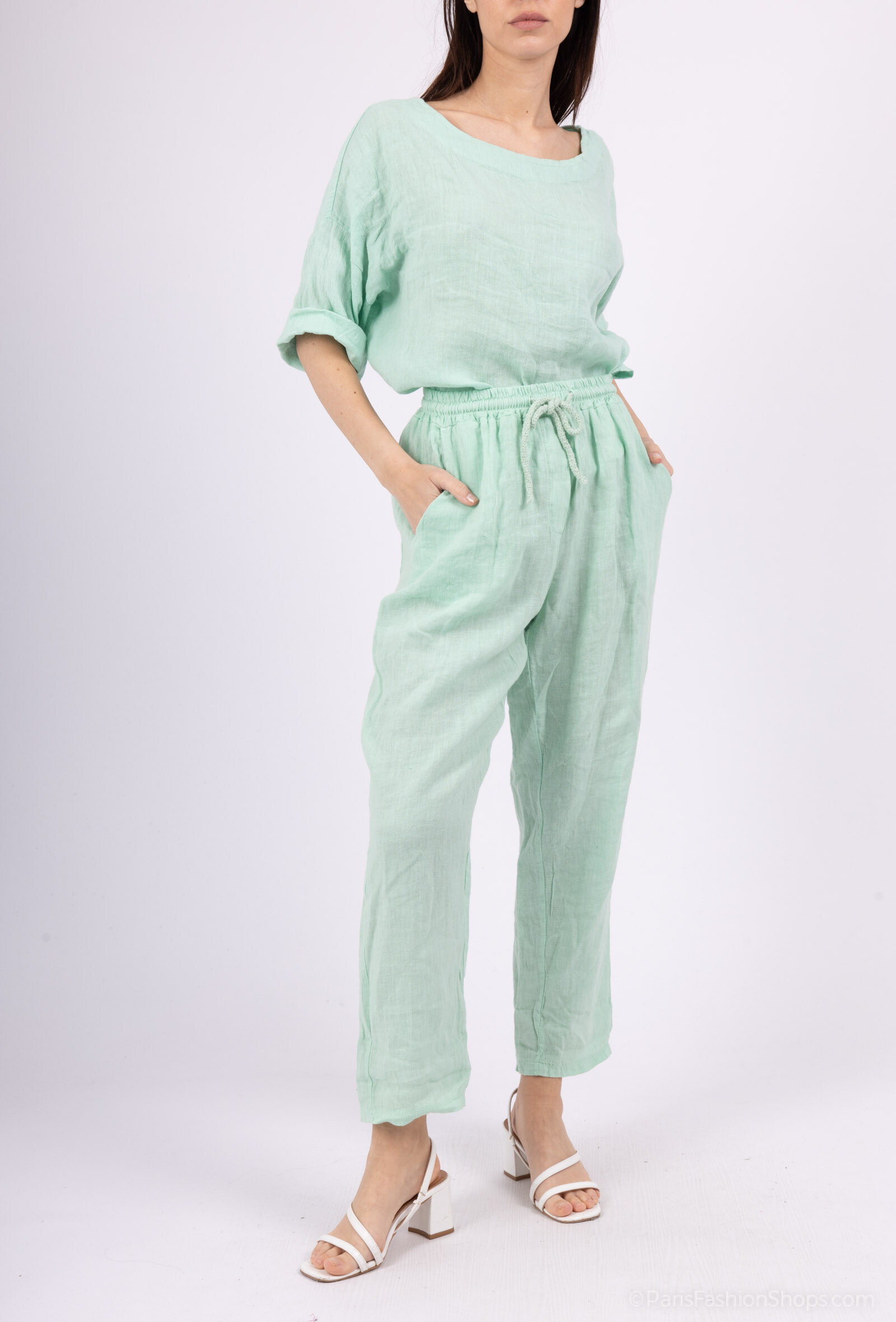 Wholesaler Charmante - Linen pants (Made in Italy)