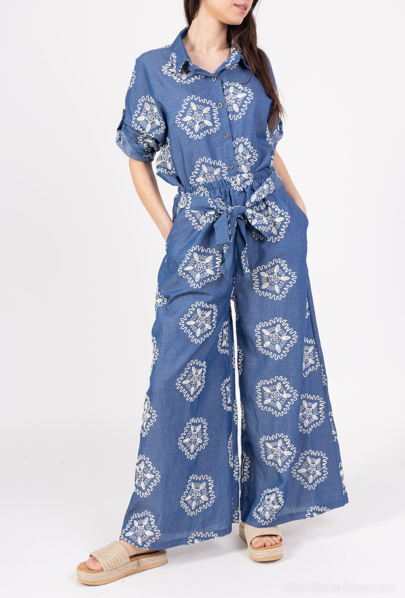 Wholesaler Charmante - Embroidery pants (made in Italy)
