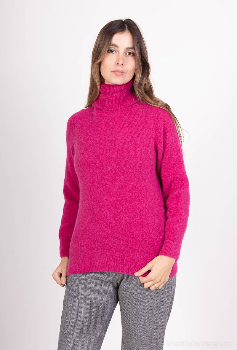 Wholesaler Charmante - Seamless turtleneck sweater in baby alpaca (Made in Italy)