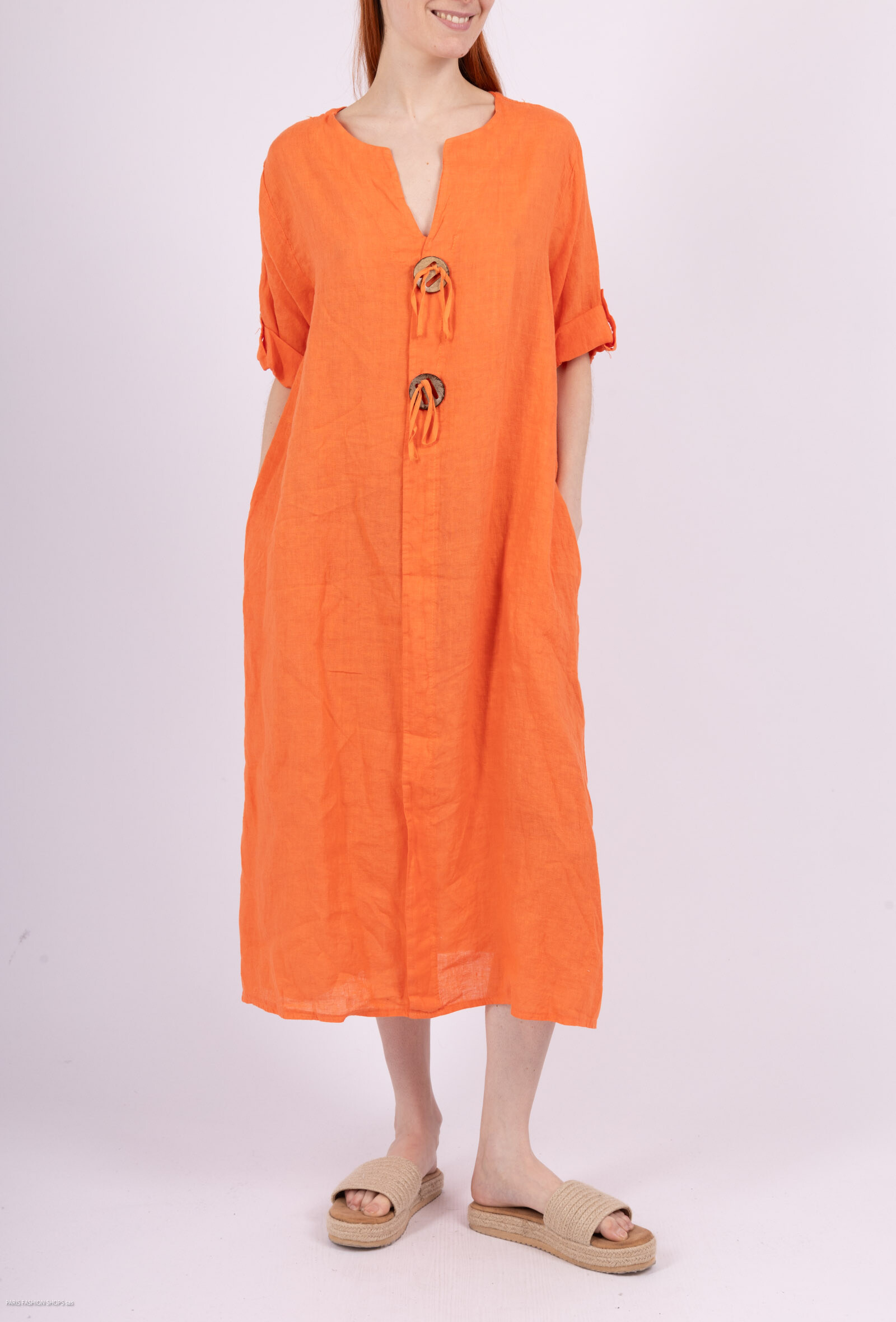 Wholesaler Charmante - Linen dress (made in Italy)