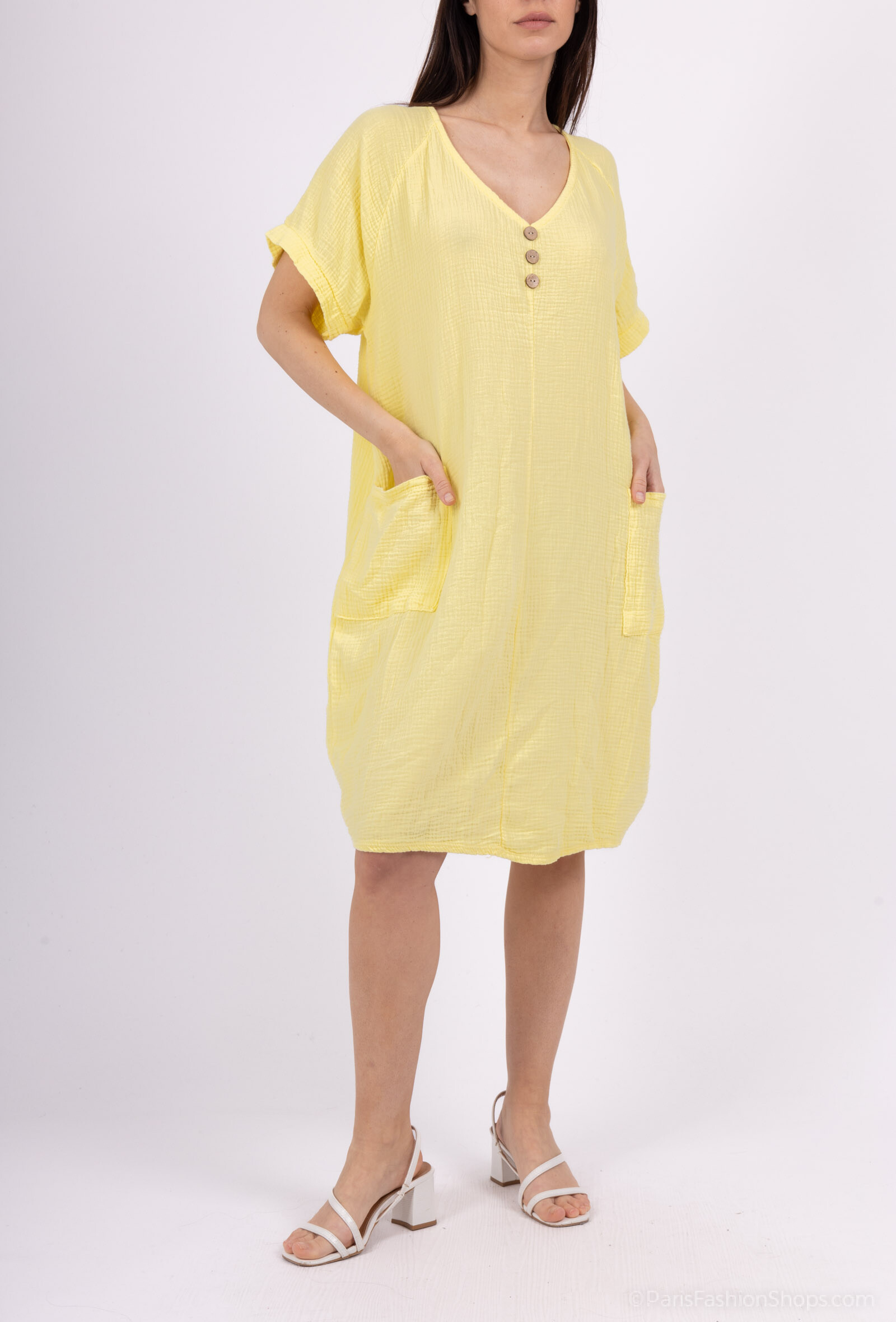 Wholesaler Charmante - Cotton gauze dress (made in Italy)