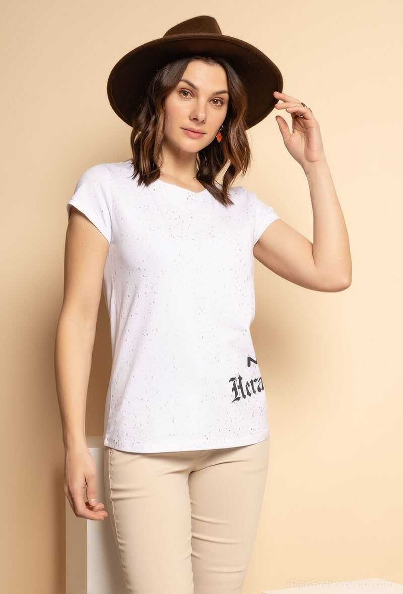 Grossiste Charmante - T-shirts stretch (made in italy)