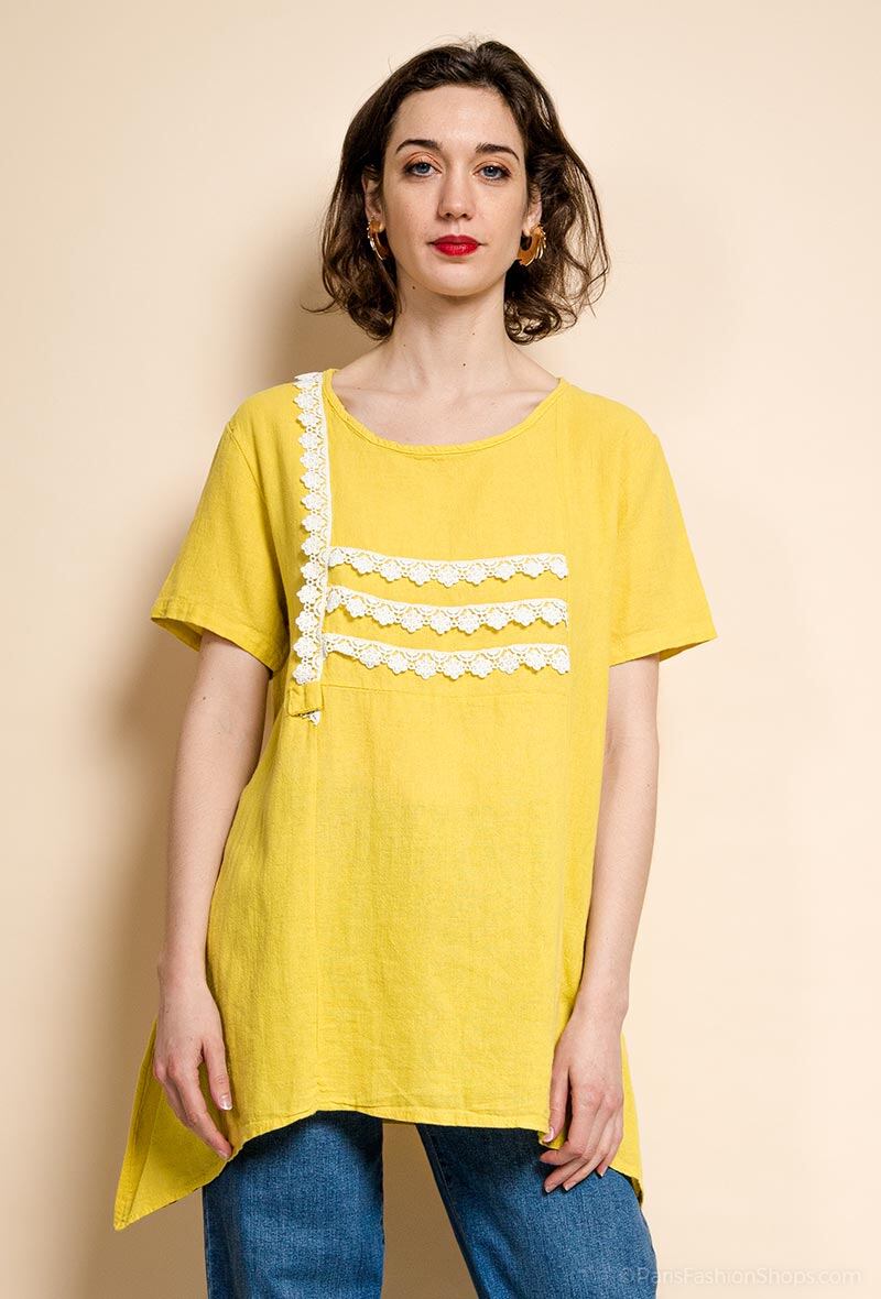 Wholesaler Charmante - LINEN TUNIC (MADE IN ITALY)