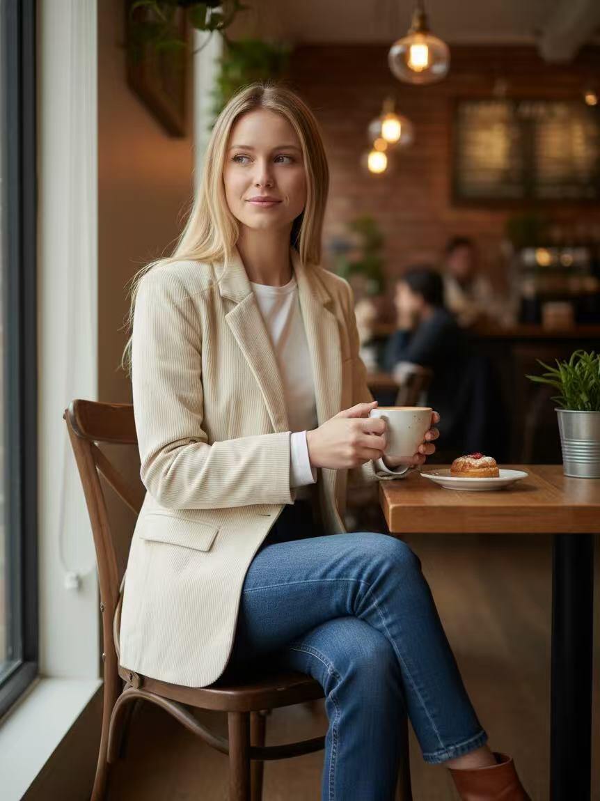 Großhändler Charmante - Stretch-Samtjacke (made in Italy)