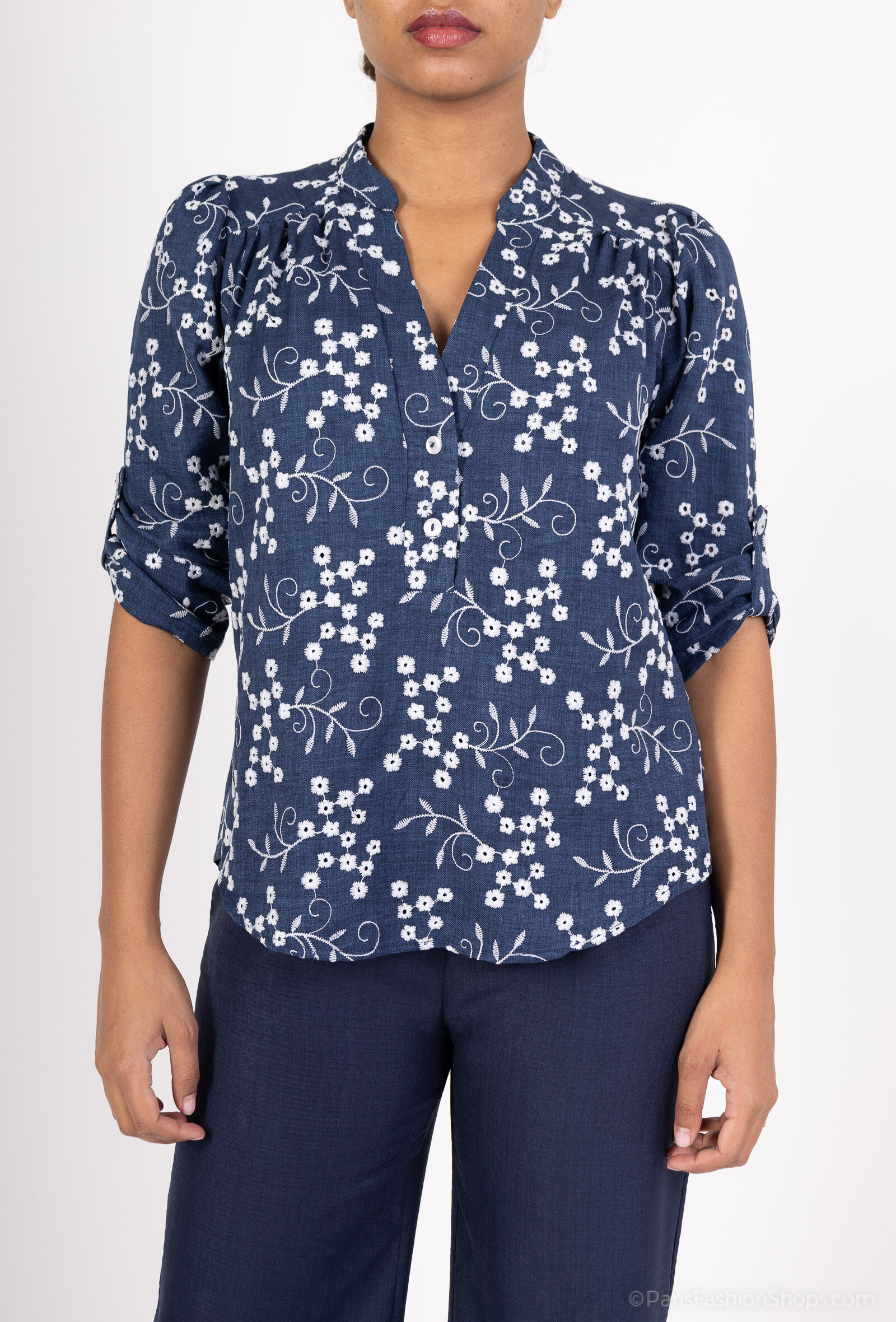 Wholesaler Charming Girl - Embroidered simmon shirt