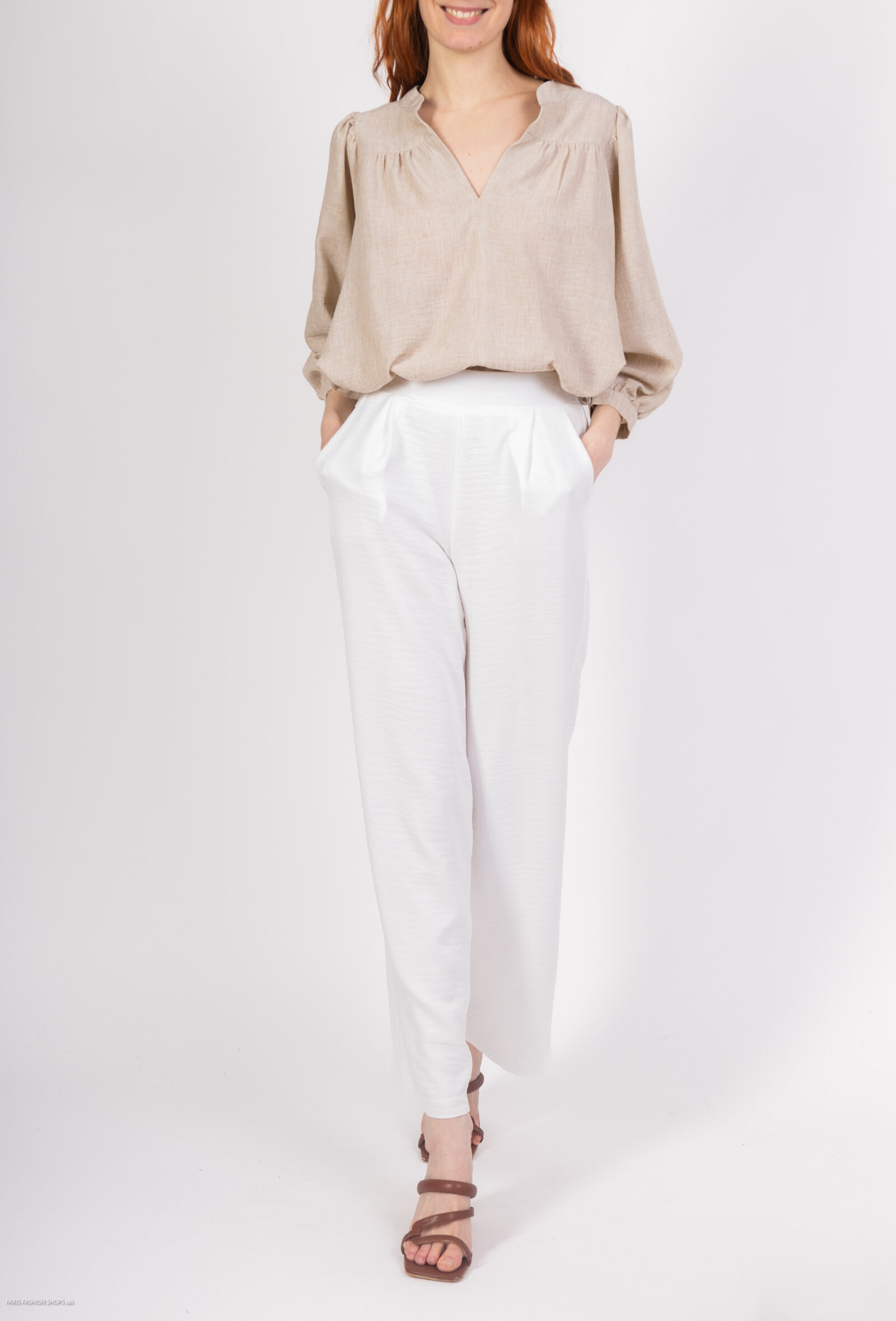 Pantalon Thaly - Blanc 1 - miniature