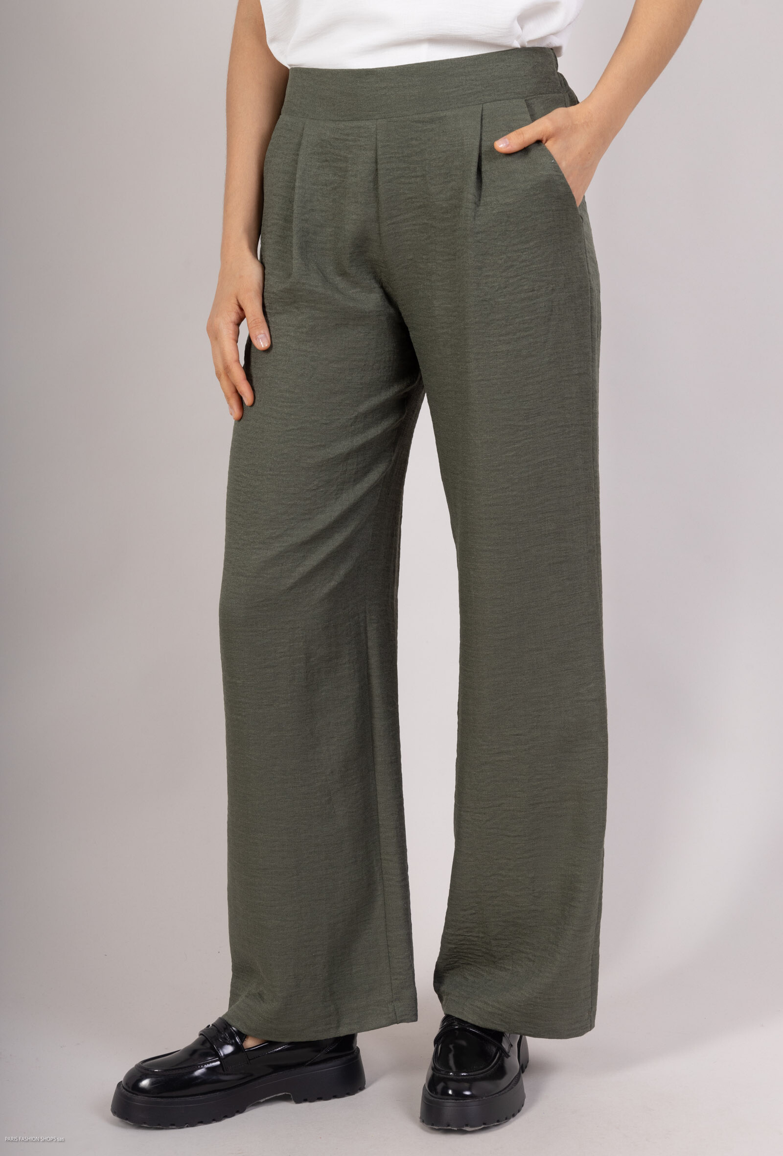 Pantalon Thaly - Kaki - 1 - grand format