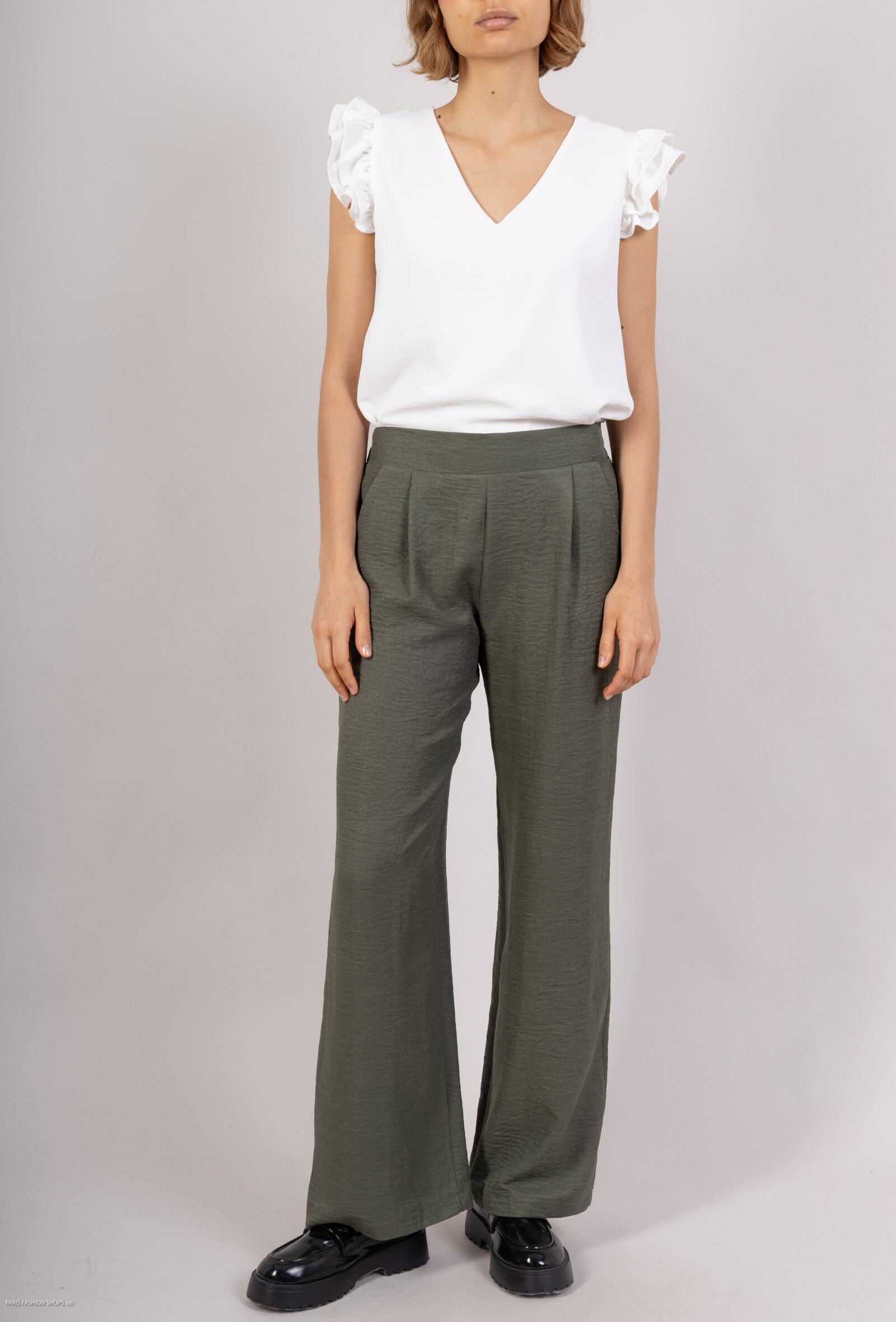 Pantalon Thaly - Kaki - 3 - grand format