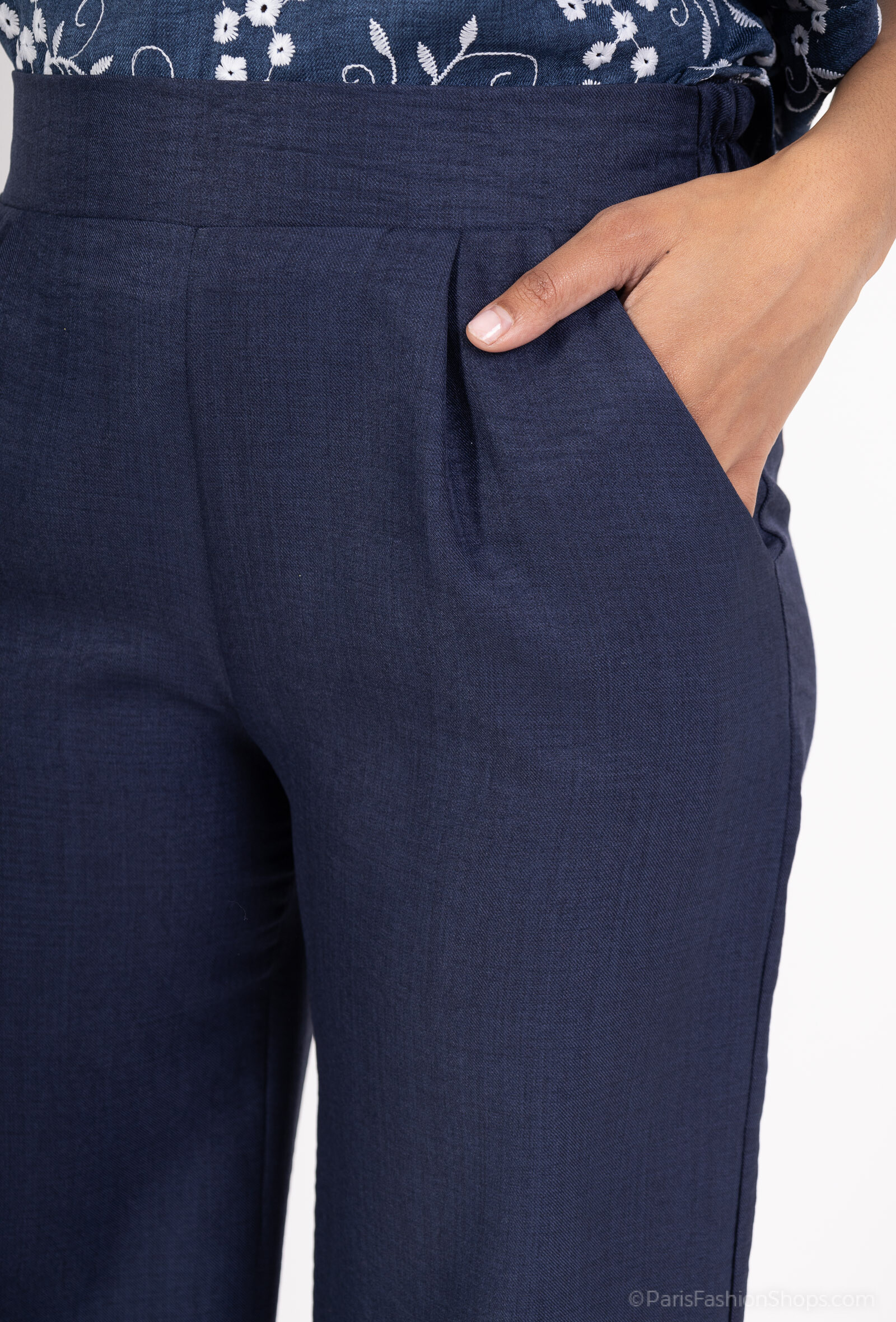 Pantalon Thaly - Marine - 2 - grand format