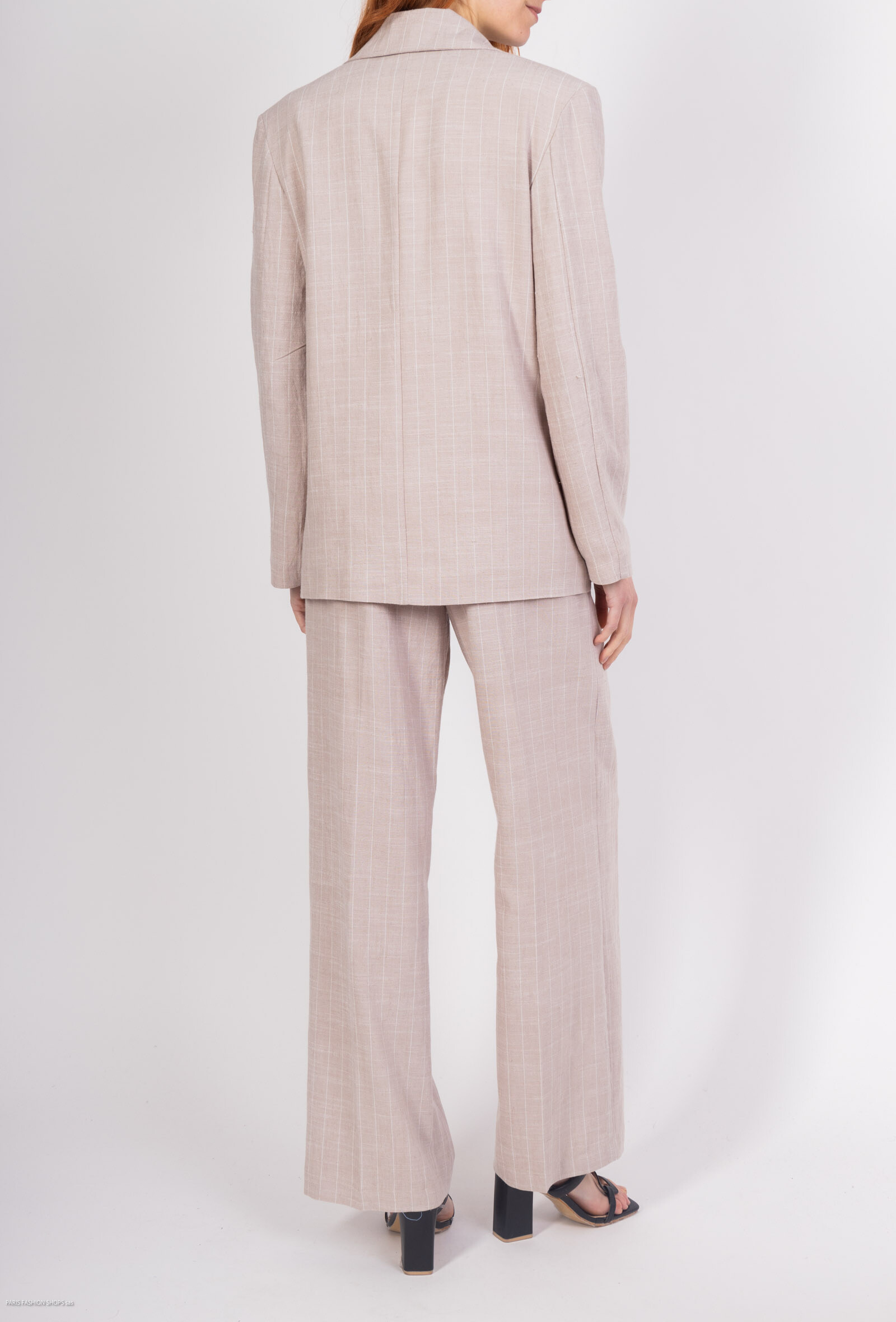 Pantalon Boss rayé - Taupe - 4 - grand format