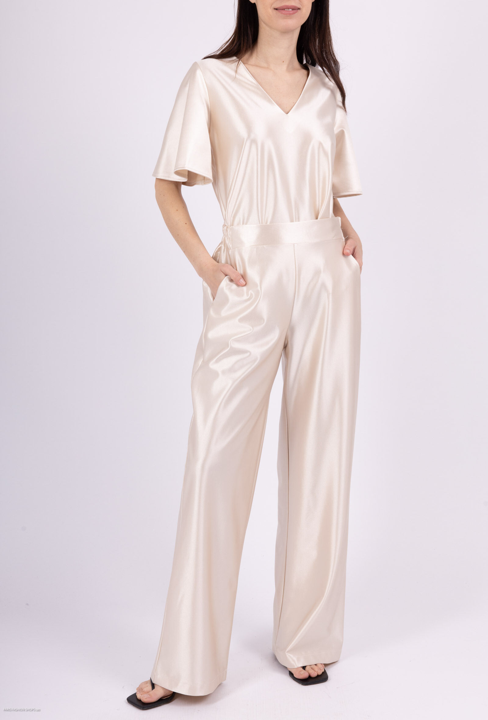 Satinhose - Beige 1 - Miniaturansicht