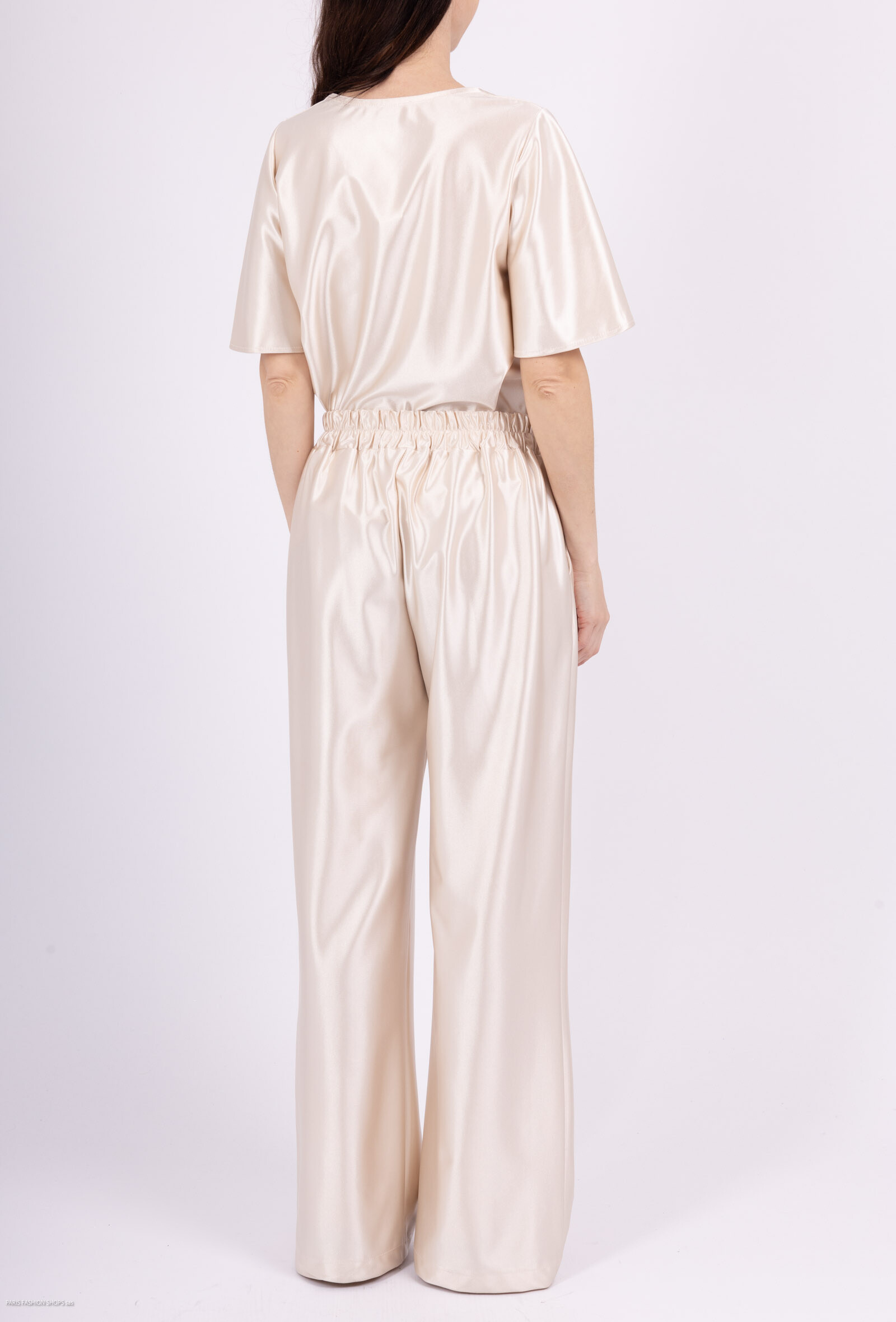 Satinhose - Beige - 3 - Großformat
