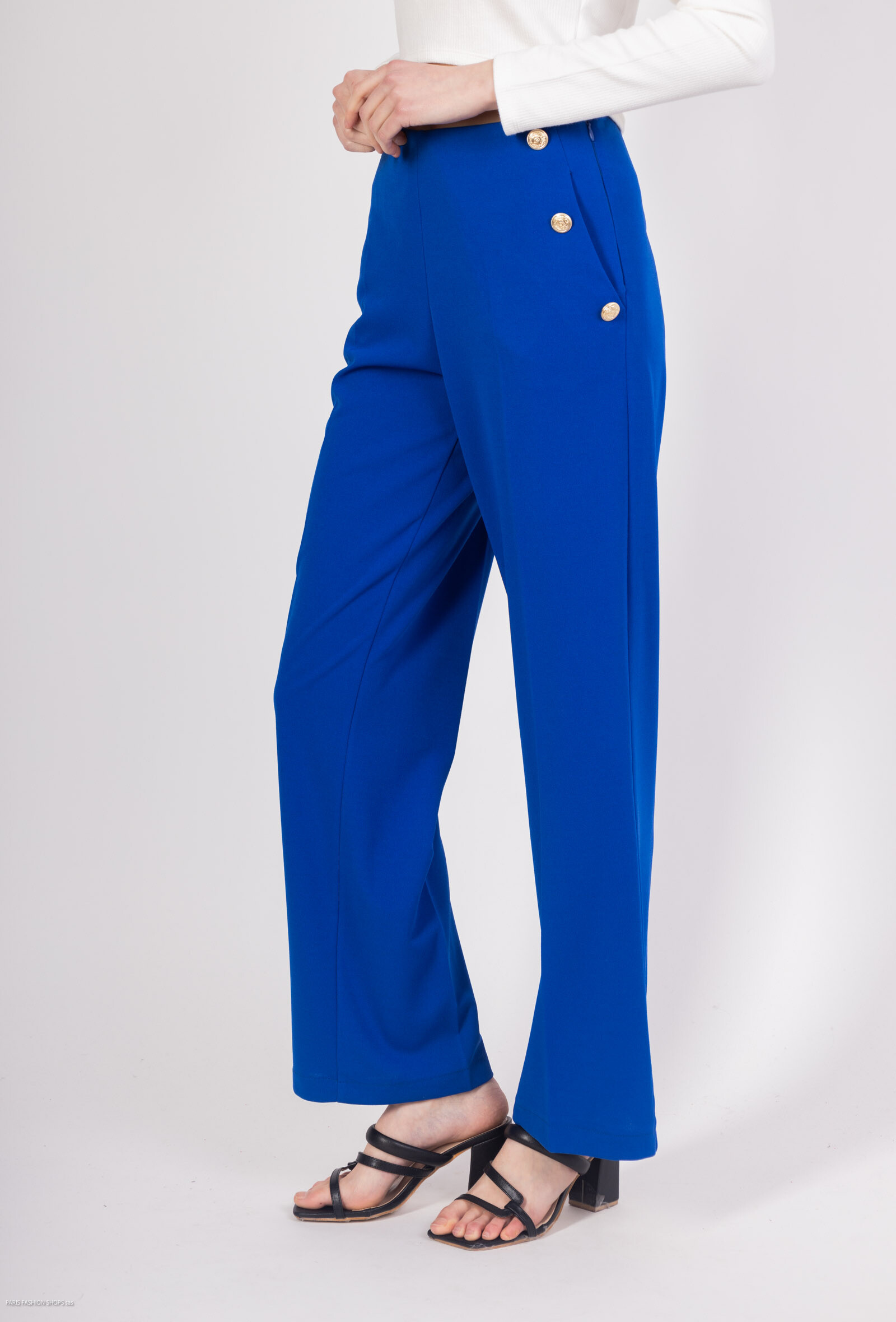 Pantalon Lizon - Bleu Roi - 1 - grand format