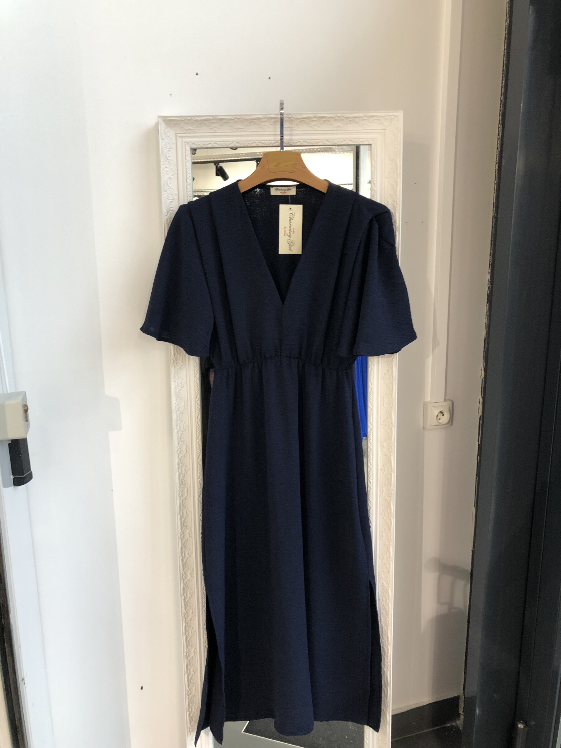 Dame Kleid - Marineblau - 1 - Großformat