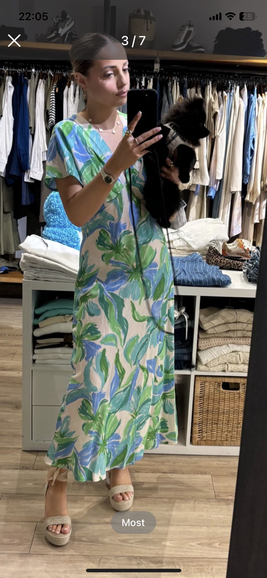 Robe Moost - Bleu - 1 - grand format