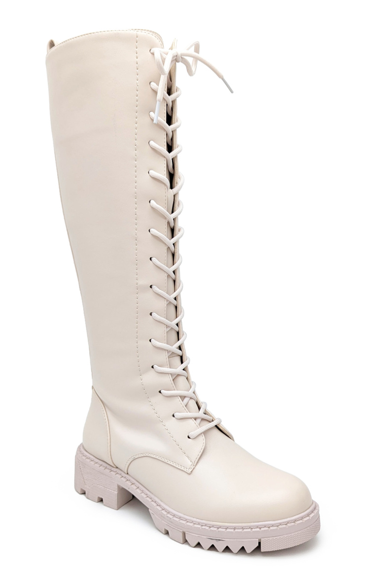 Wholesaler CHC SHOES - Faux leather boots with laces