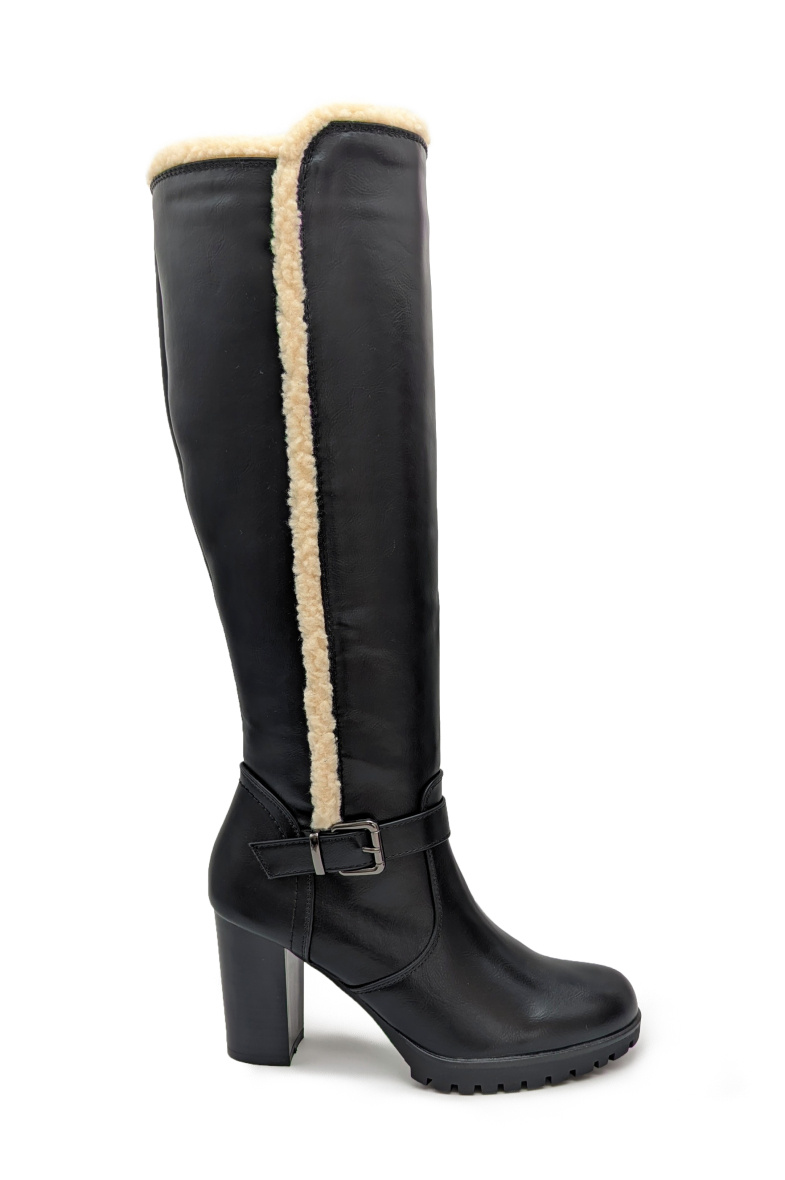 Wholesaler CHC SHOES - Boots with buckle and fur side