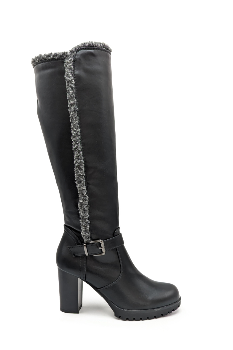 Wholesaler CHC SHOES - Boots with buckle and fur side