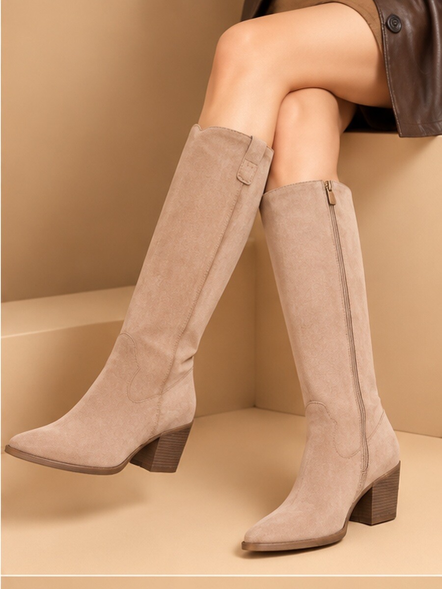 Großhändler CHC SHOES - Klassische Wildleder-Stil Hohe Stiefel