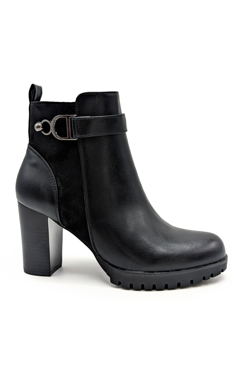 Wholesaler CHC SHOES - High-heeled boots with a pretty faux buckle