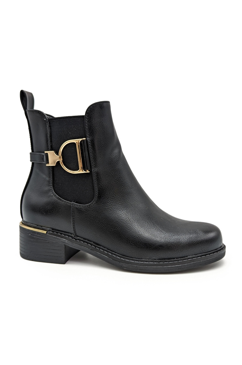 Wholesaler CHC SHOES - Ankle boot with elegant buckle and elastic band