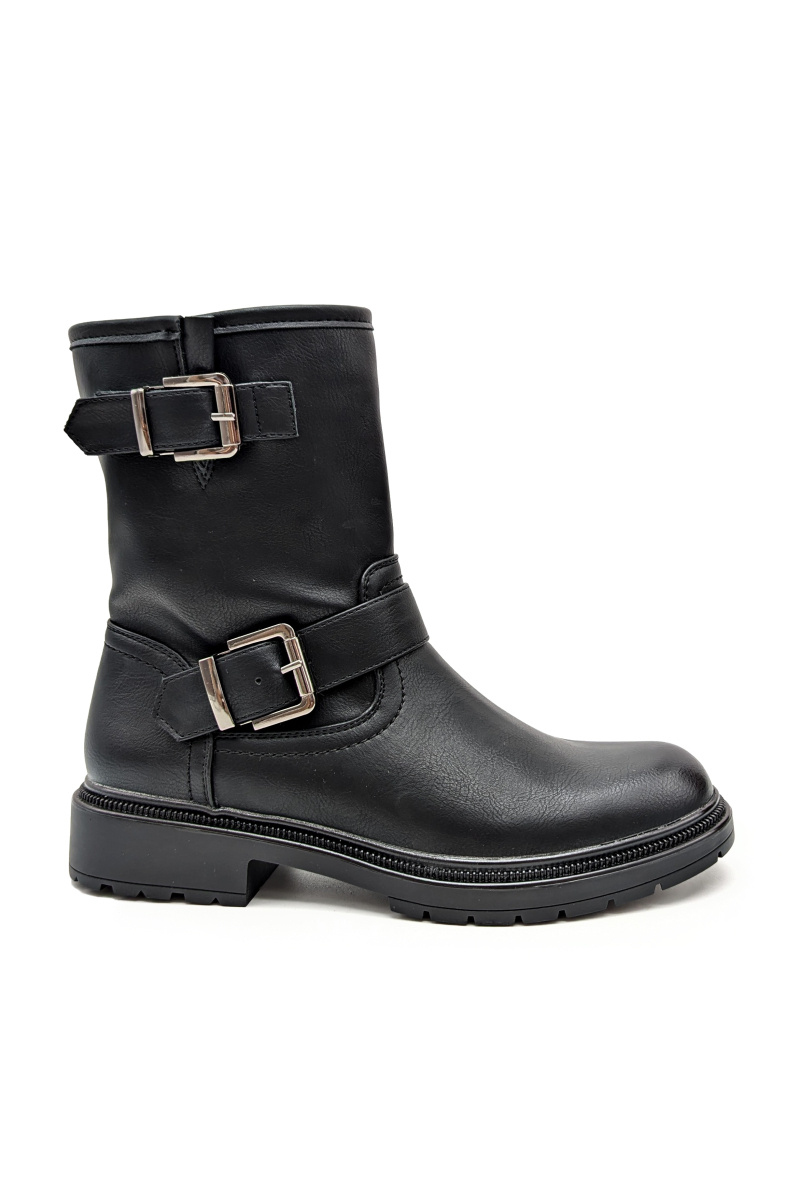 Wholesaler CHC SHOES - Simple ankle boots with double buckle