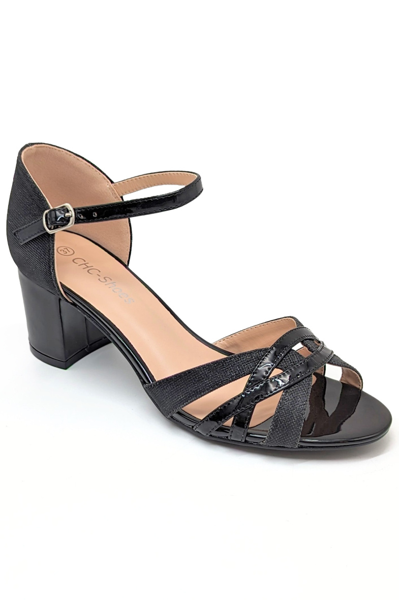 Grossiste CHC SHOES - Escarpins élégants avec strass à l'arrière et sur la bride