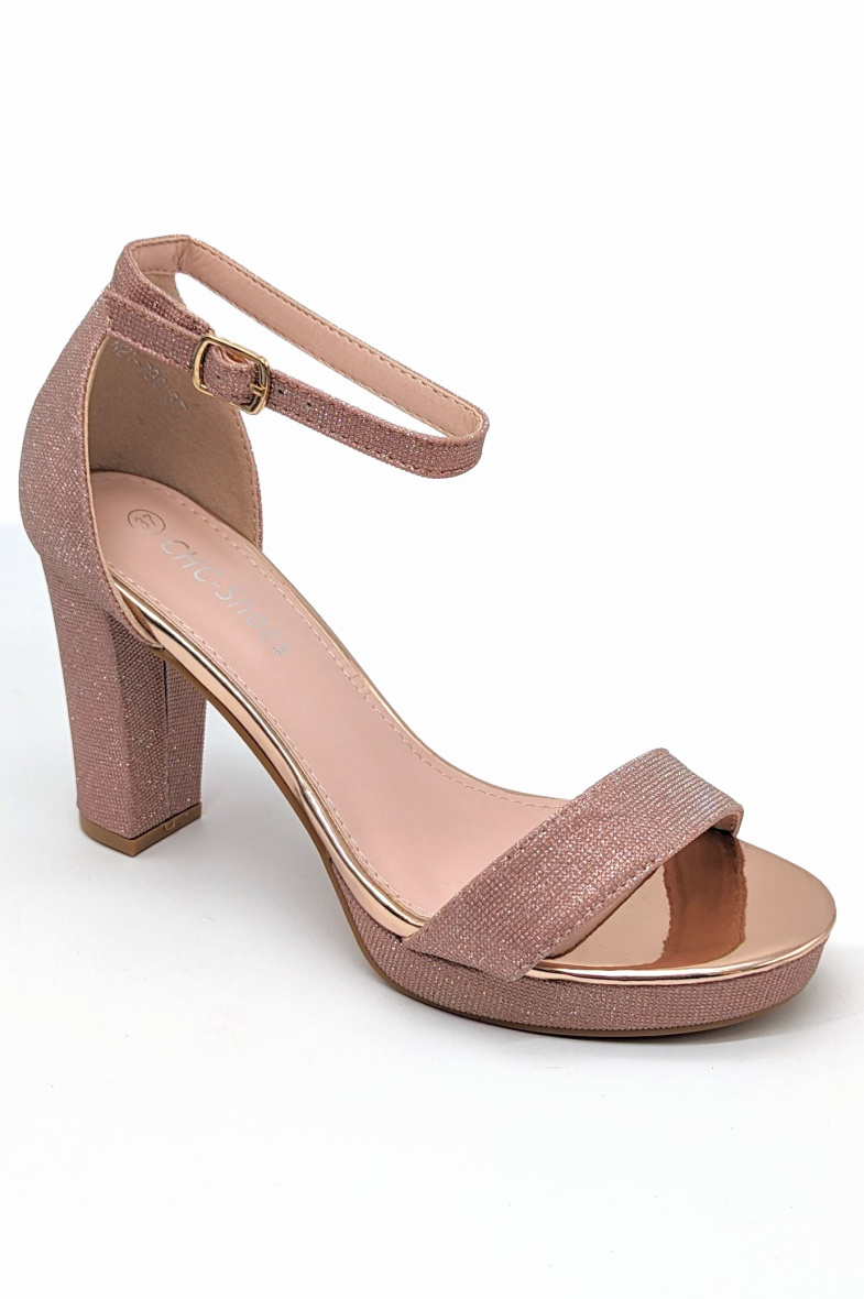 Grossiste CHC SHOES - Escarpins grand talon recouvert de strass