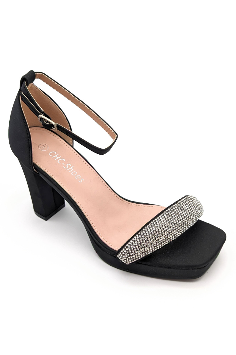 Wholesaler CHC SHOES - High heel pumps with large rhinestone strap