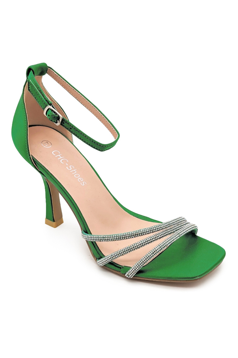 Wholesaler CHC SHOES - Stiletto heels with 3 strass straps and stiletto heels